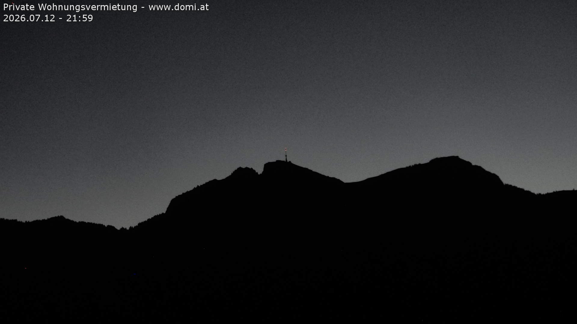 Archived image Webcam View of the Hoher Kasten from Bangs, Feldkirch