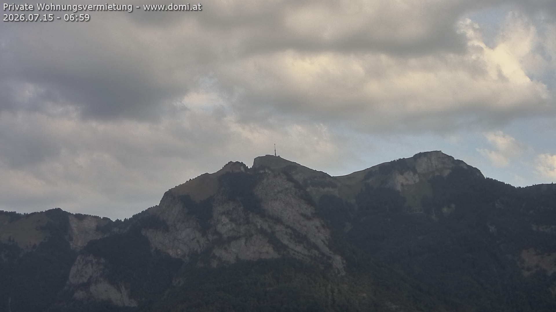 Archiv Foto Webcam Blick von Bangs, Feldkirch auf den Hohen Kasten