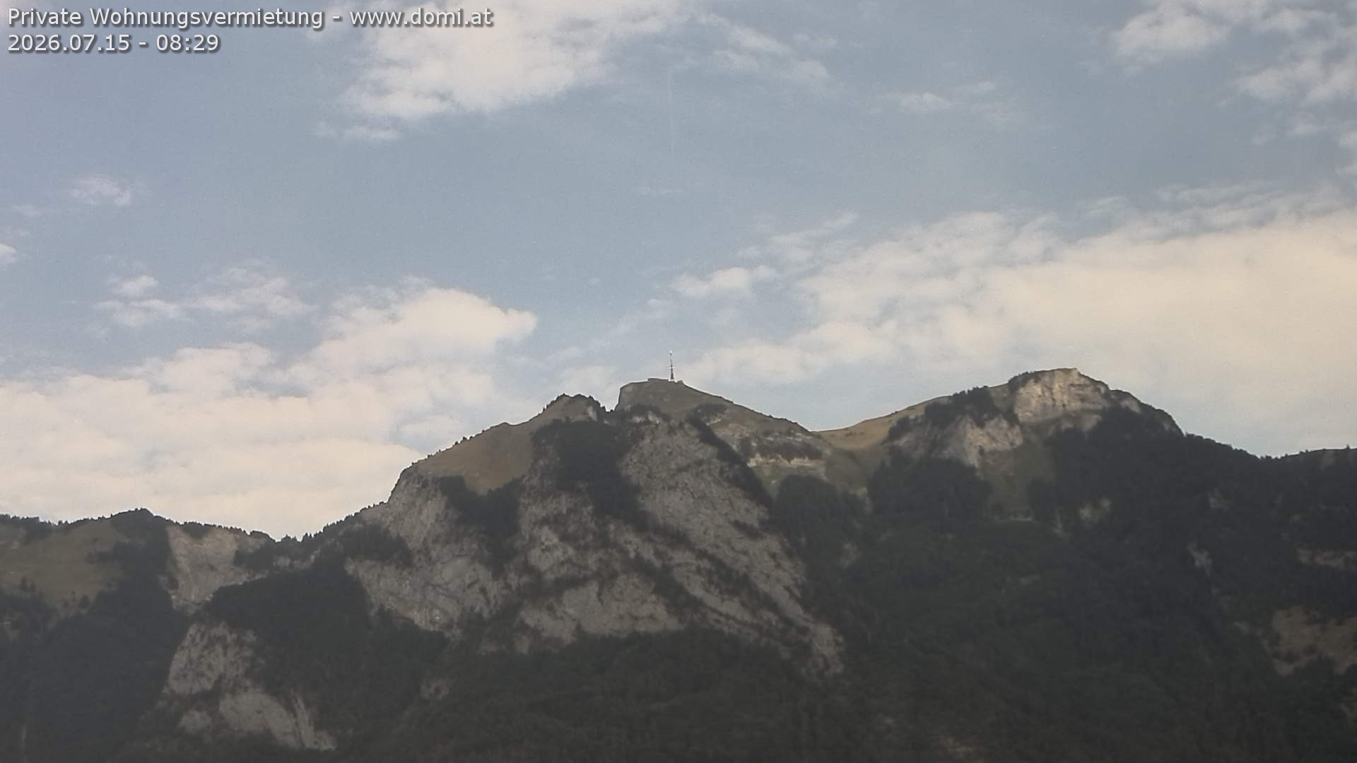 Archiv Foto Webcam Blick von Bangs, Feldkirch auf den Hohen Kasten