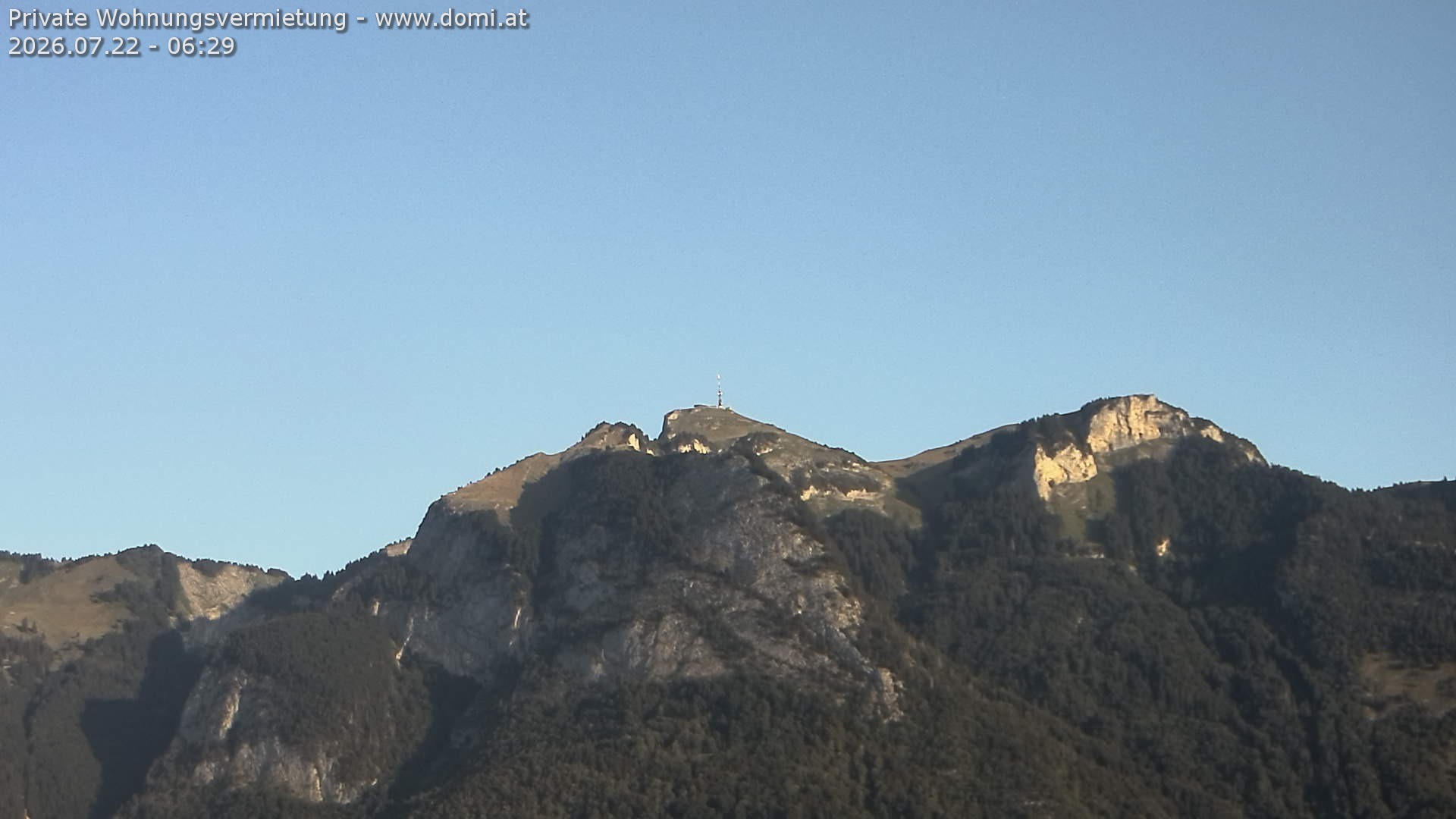 Archiv Foto Webcam Blick von Bangs, Feldkirch auf den Hohen Kasten