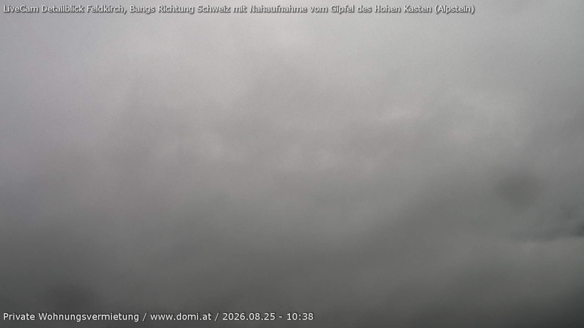 Archiv Foto Webcam Blick von Bangs, Feldkirch auf den Hohen Kasten
