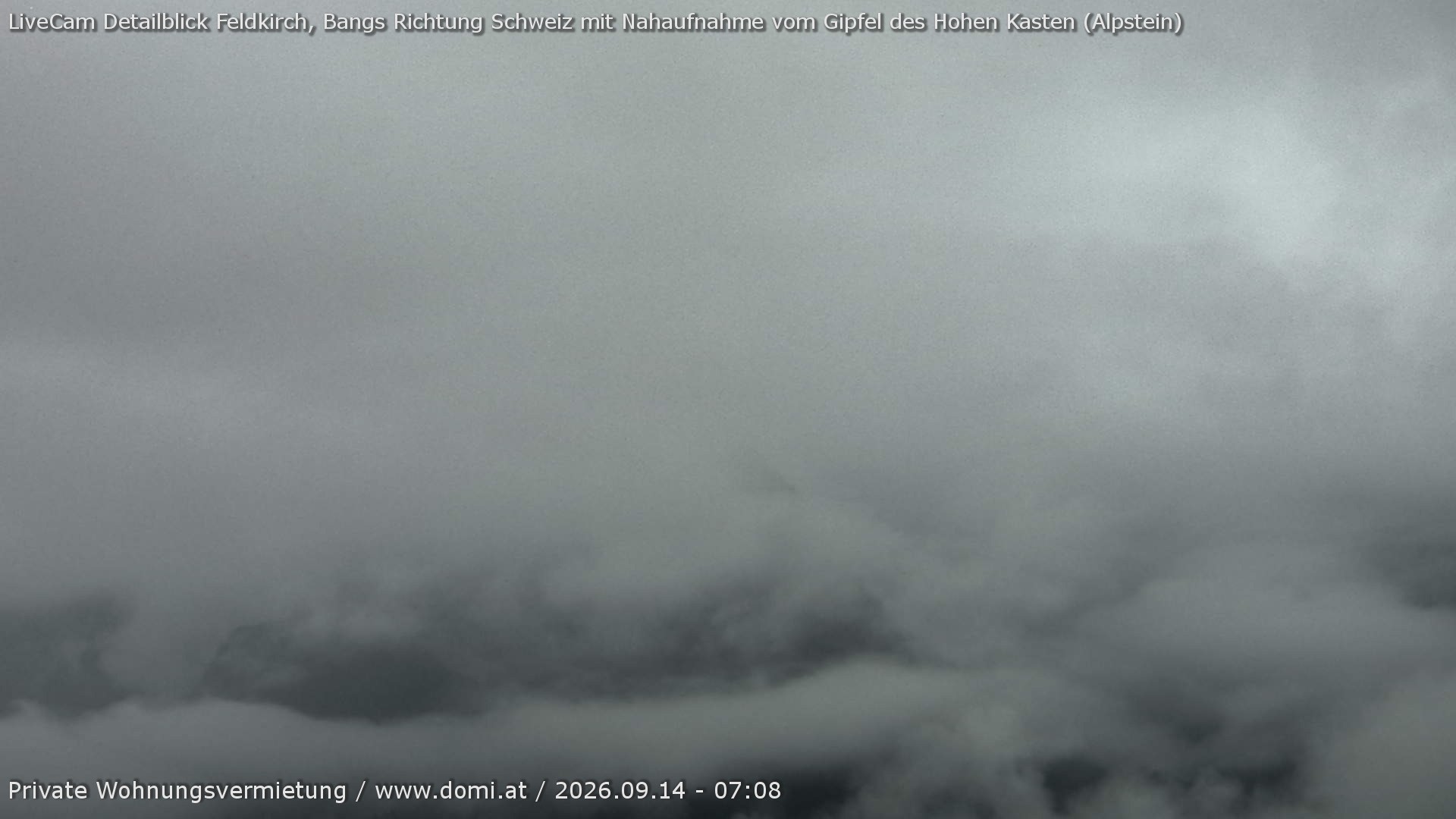 Archiv Foto Webcam Blick von Bangs, Feldkirch auf den Hohen Kasten
