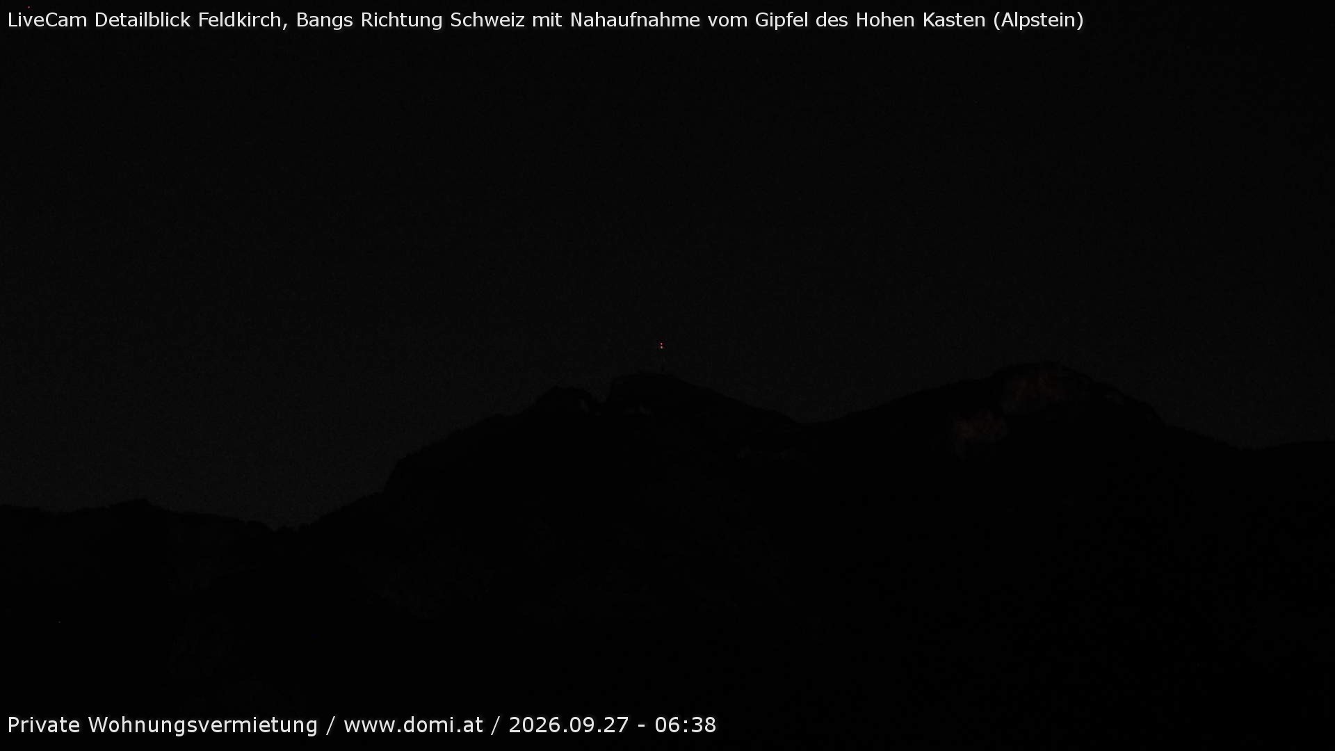 Archiv Foto Webcam Blick von Bangs, Feldkirch auf den Hohen Kasten