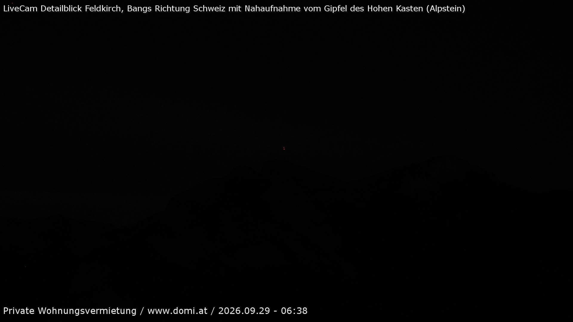 Archived image Webcam View of the Hoher Kasten from Bangs, Feldkirch