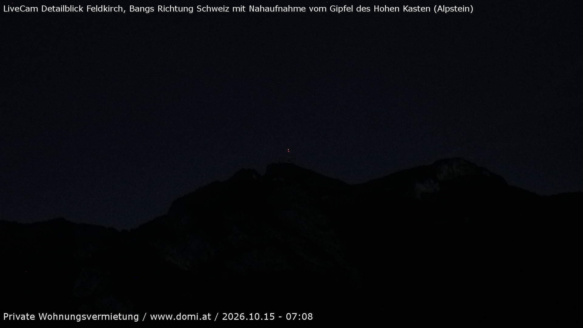 Archiv Foto Webcam Blick von Bangs, Feldkirch auf den Hohen Kasten