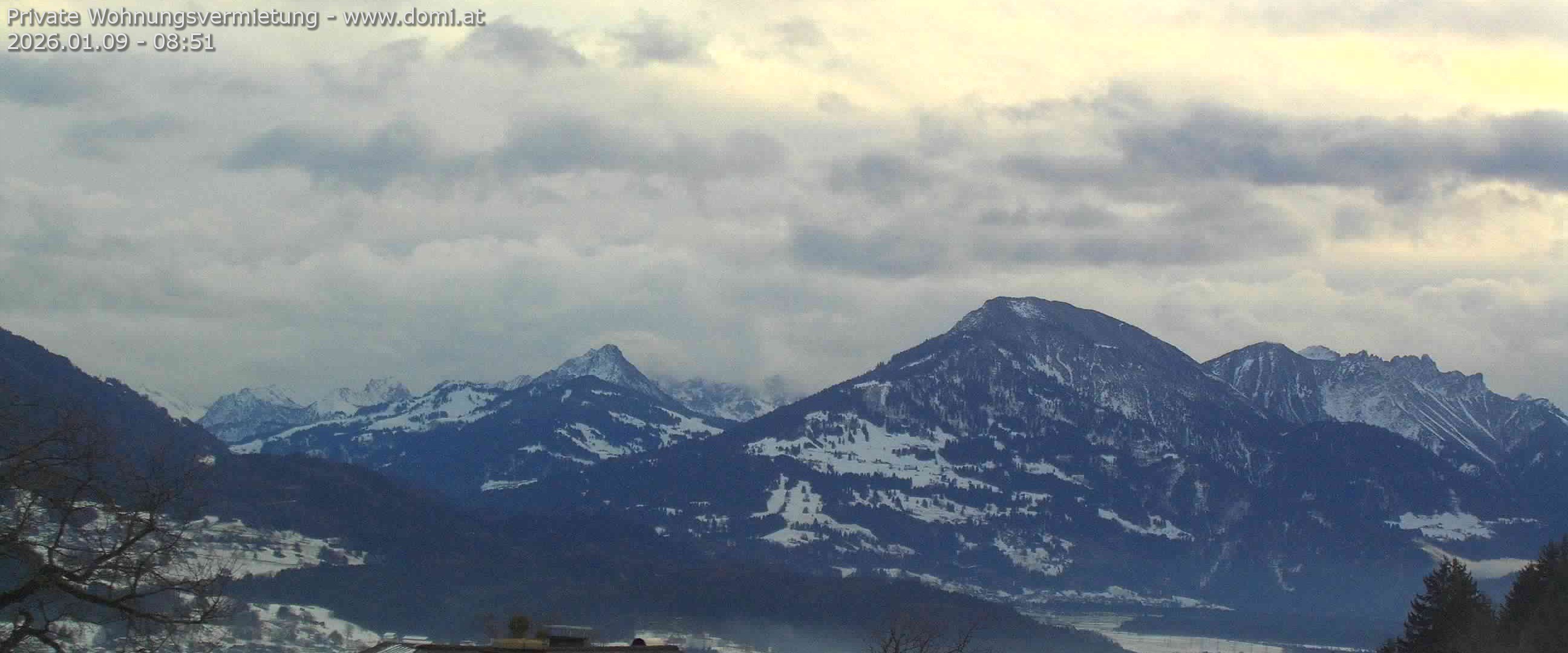 Archiv Foto Webcam Ausblick von Gampelün auf Walgau, Hoher Fraßen und Breithorn