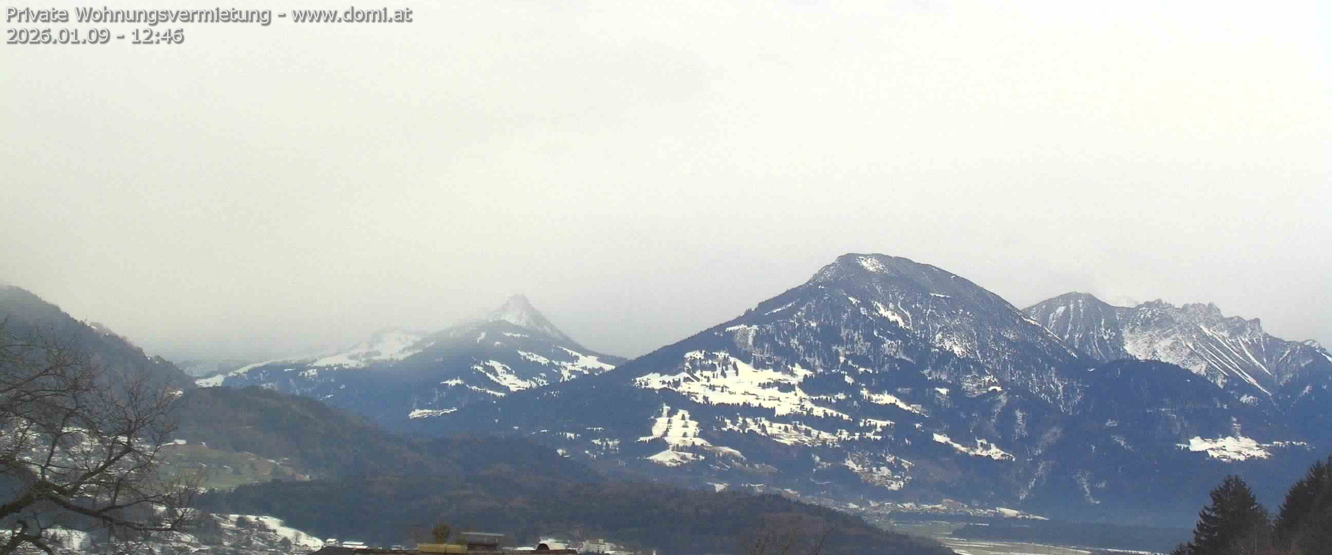 Archiv Foto Webcam Ausblick von Gampelün auf Walgau, Hoher Fraßen und Breithorn