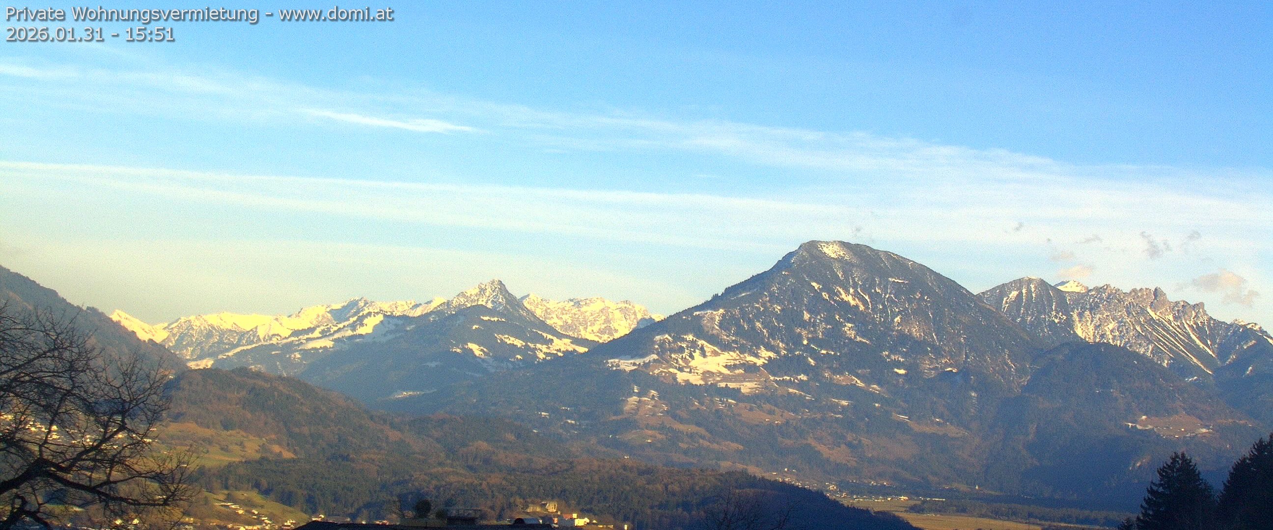 Archiv Foto Webcam Ausblick von Gampelün auf Walgau, Hoher Fraßen und Breithorn