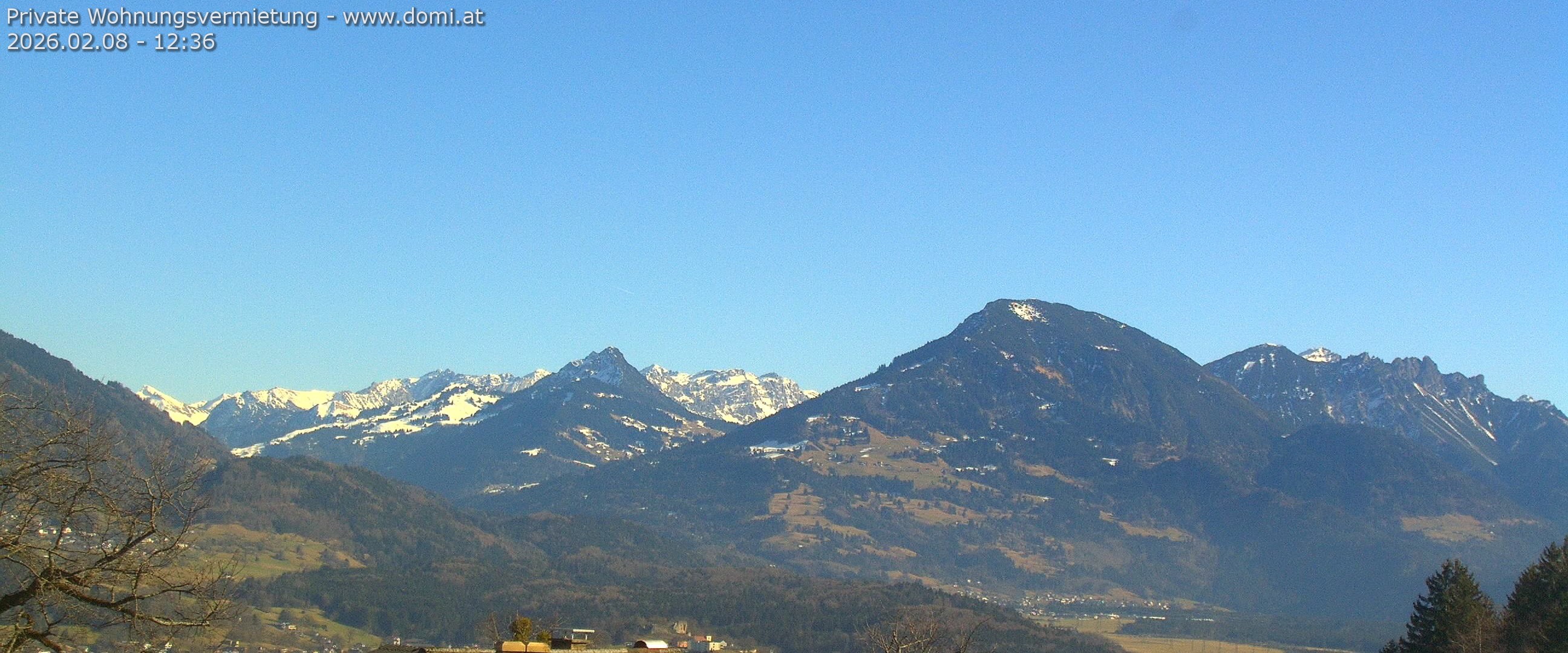 Archiv Foto Webcam Ausblick von Gampelün auf Walgau, Hoher Fraßen und Breithorn