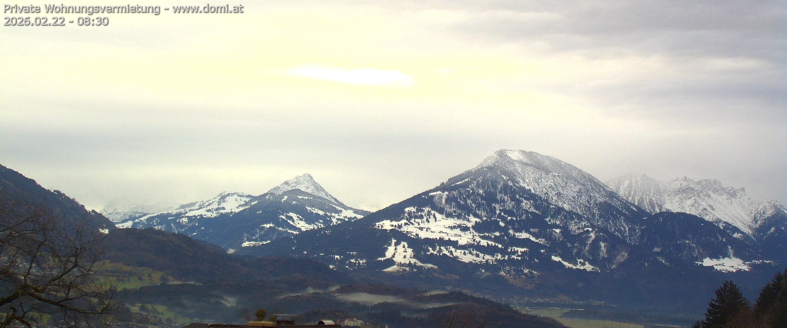 Archiv Foto Webcam Ausblick von Gampelün auf Walgau, Hoher Fraßen und Breithorn