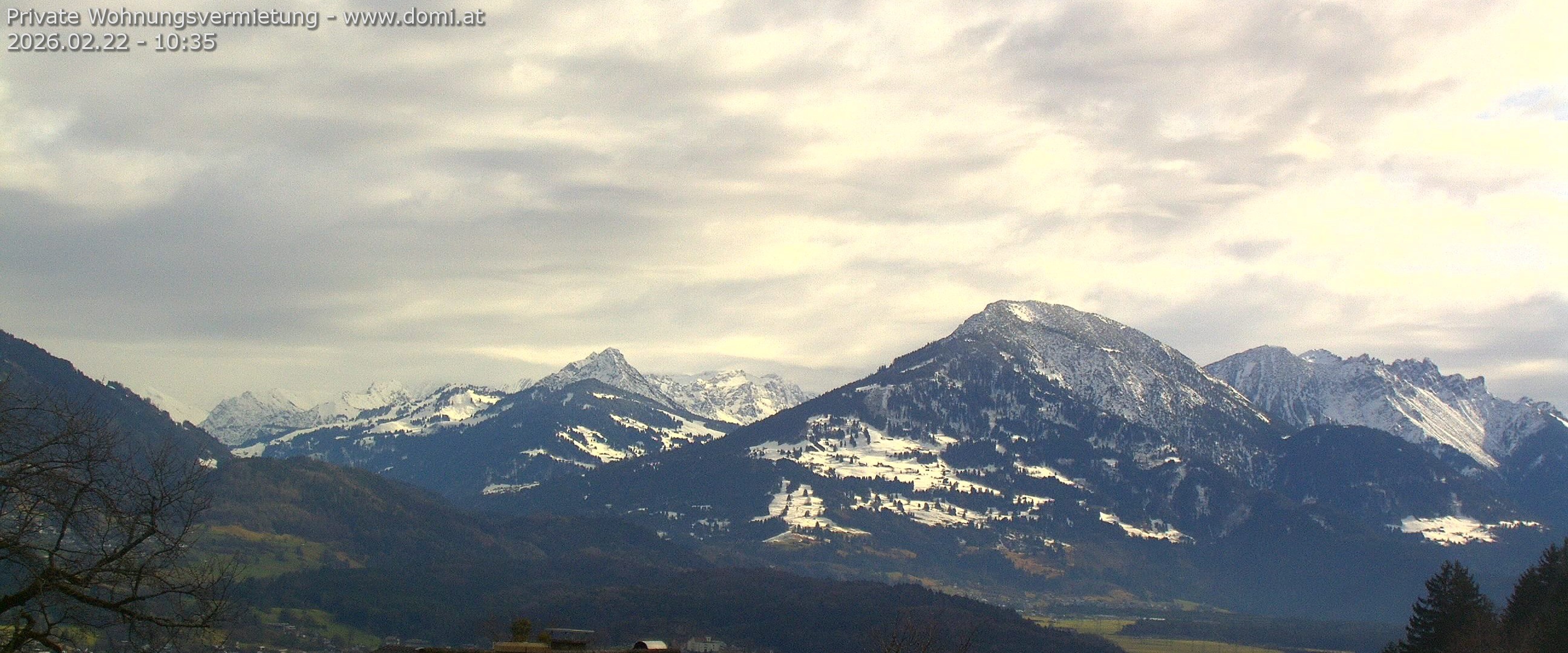 Archiv Foto Webcam Ausblick von Gampelün auf Walgau, Hoher Fraßen und Breithorn