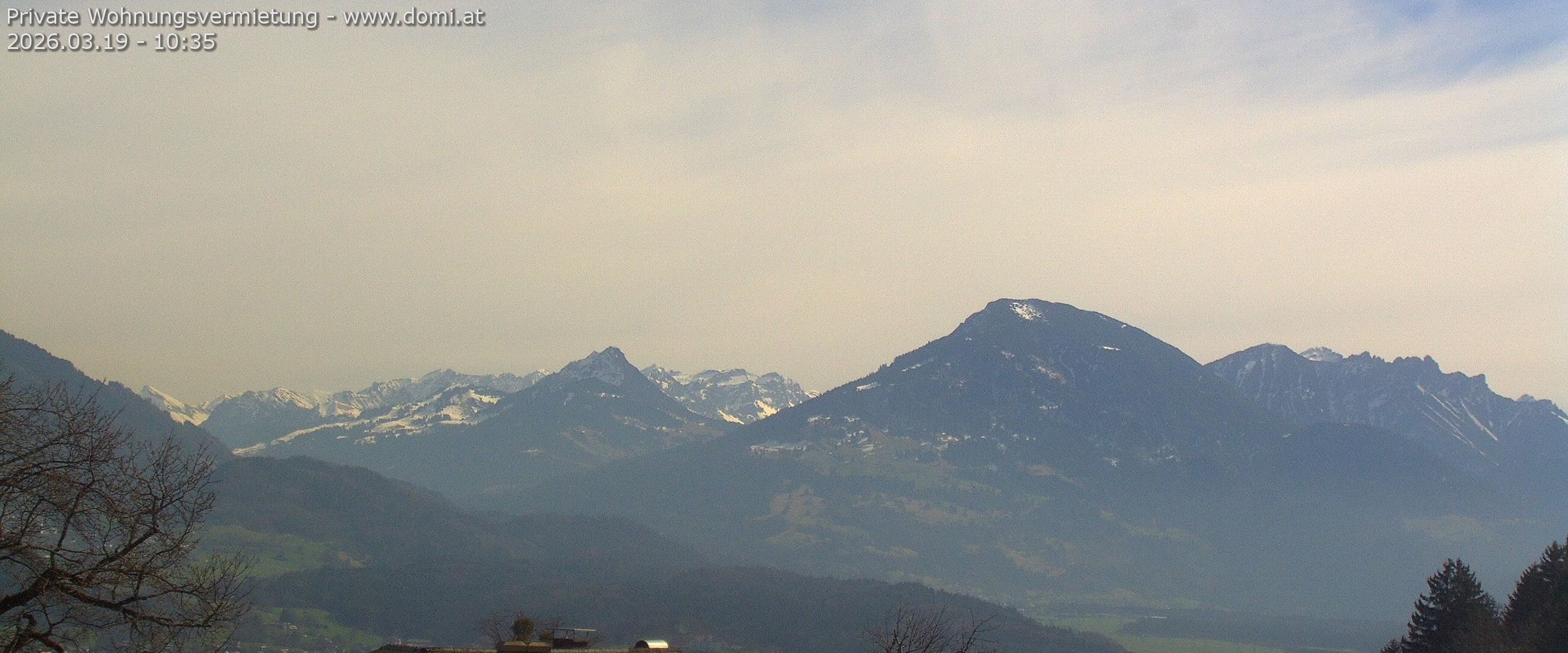 Archiv Foto Webcam Ausblick von Gampelün auf Walgau, Hoher Fraßen und Breithorn