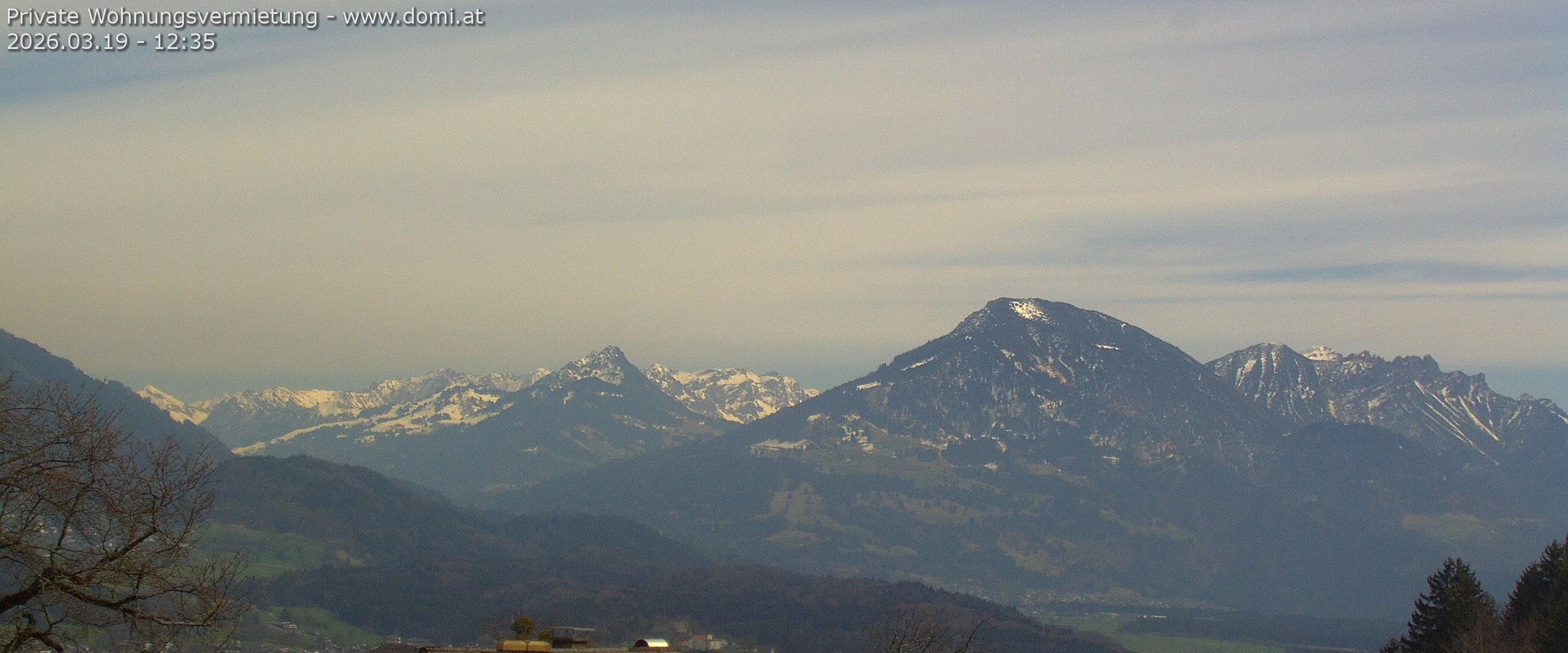 Archiv Foto Webcam Ausblick von Gampelün auf Walgau, Hoher Fraßen und Breithorn