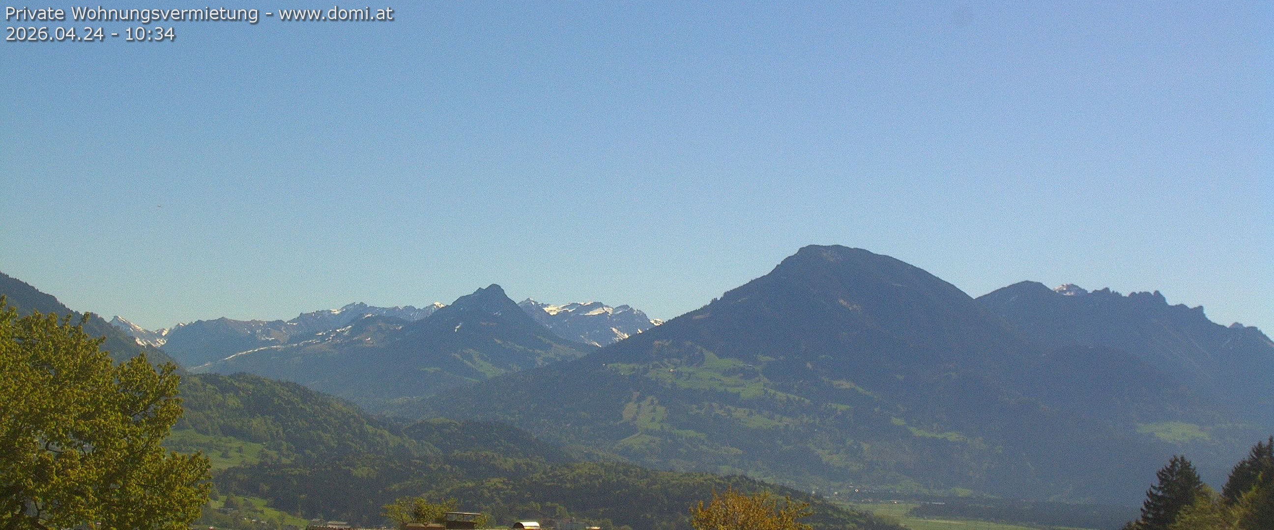 Archiv Foto Webcam Ausblick von Gampelün auf Walgau, Hoher Fraßen und Breithorn