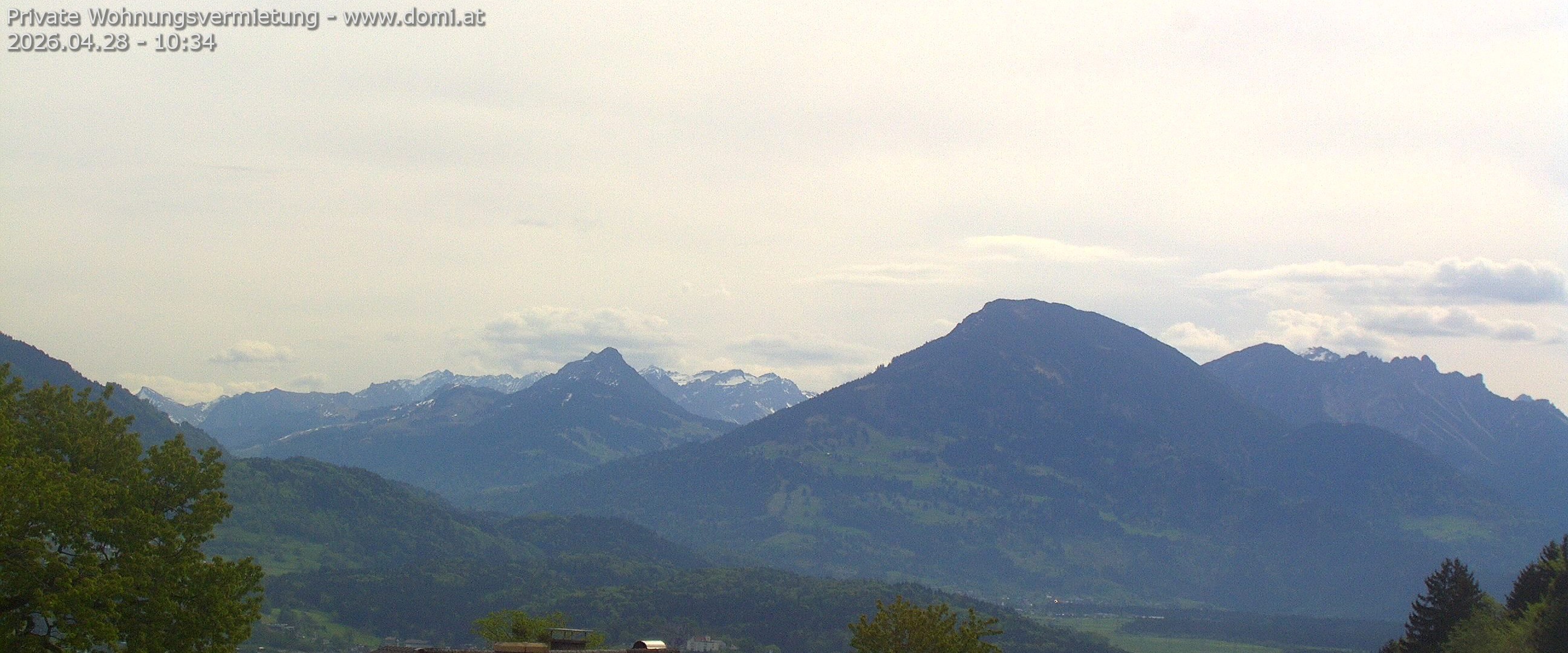 Archiv Foto Webcam Ausblick von Gampelün auf Walgau, Hoher Fraßen und Breithorn