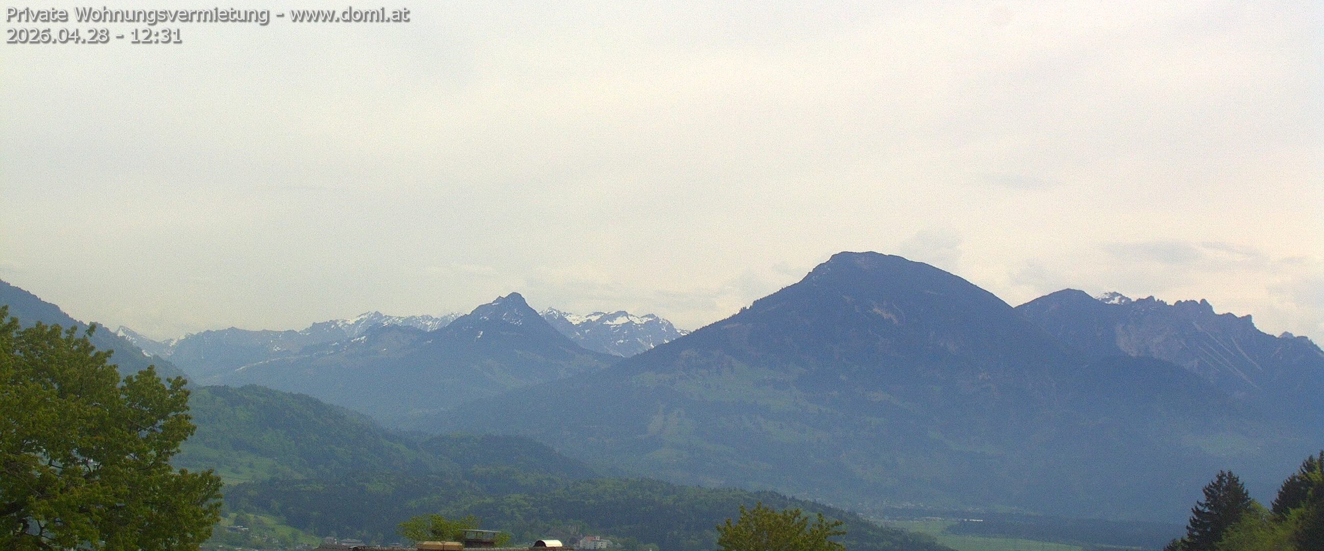 Archiv Foto Webcam Ausblick von Gampelün auf Walgau, Hoher Fraßen und Breithorn
