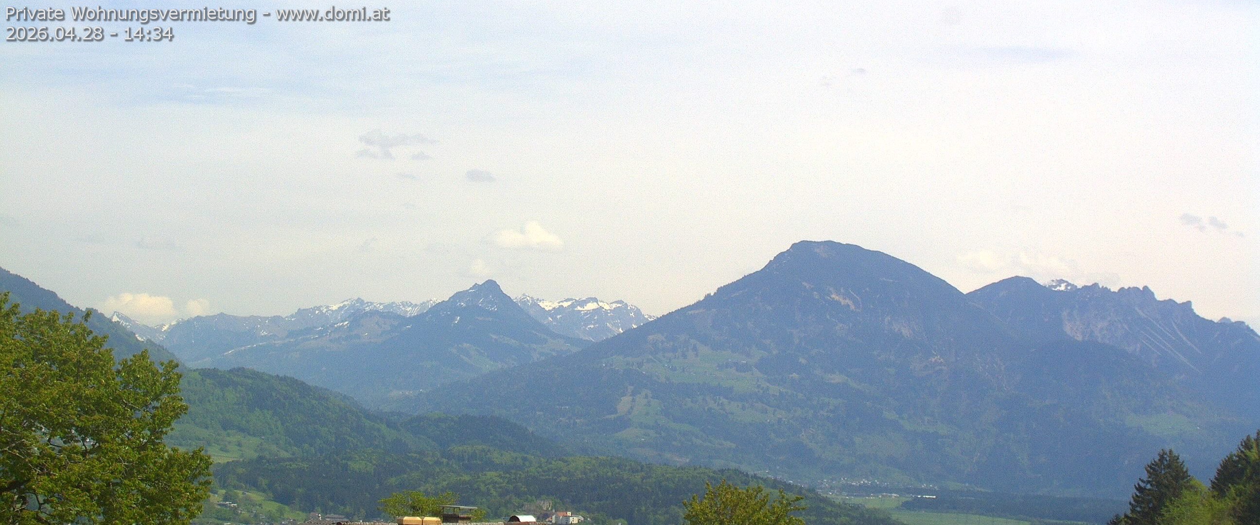 Archiv Foto Webcam Ausblick von Gampelün auf Walgau, Hoher Fraßen und Breithorn