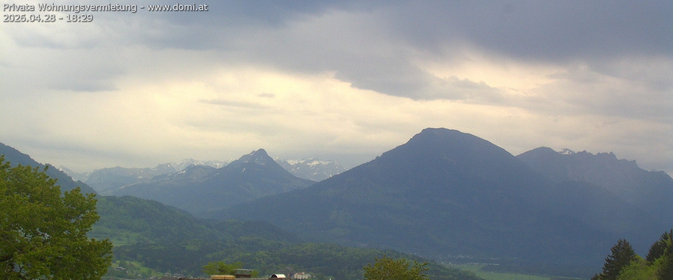 Archiv Foto Webcam Ausblick von Gampelün auf Walgau, Hoher Fraßen und Breithorn