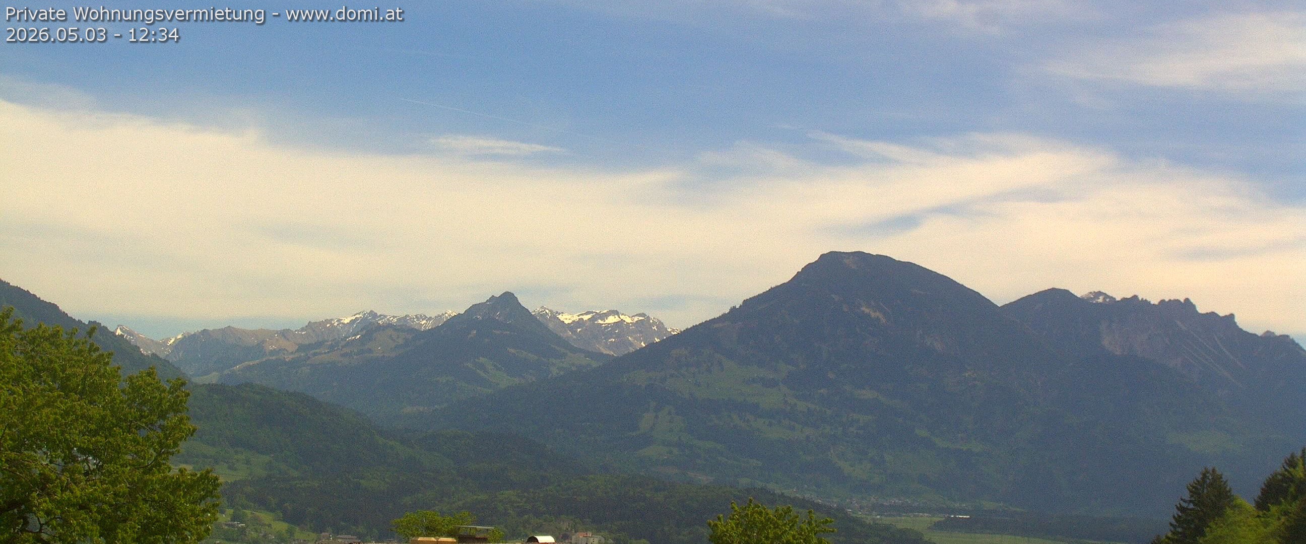 Archiv Foto Webcam Ausblick von Gampelün auf Walgau, Hoher Fraßen und Breithorn