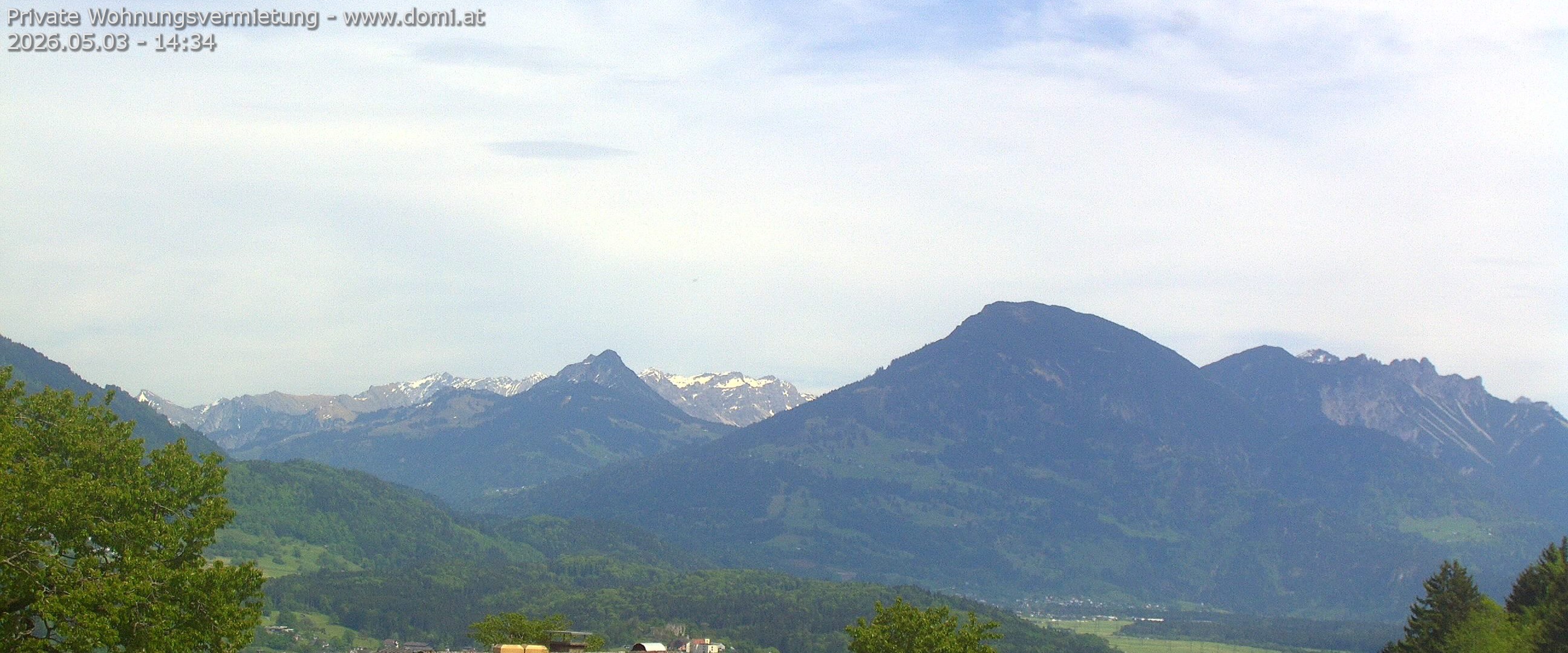 Archiv Foto Webcam Ausblick von Gampelün auf Walgau, Hoher Fraßen und Breithorn