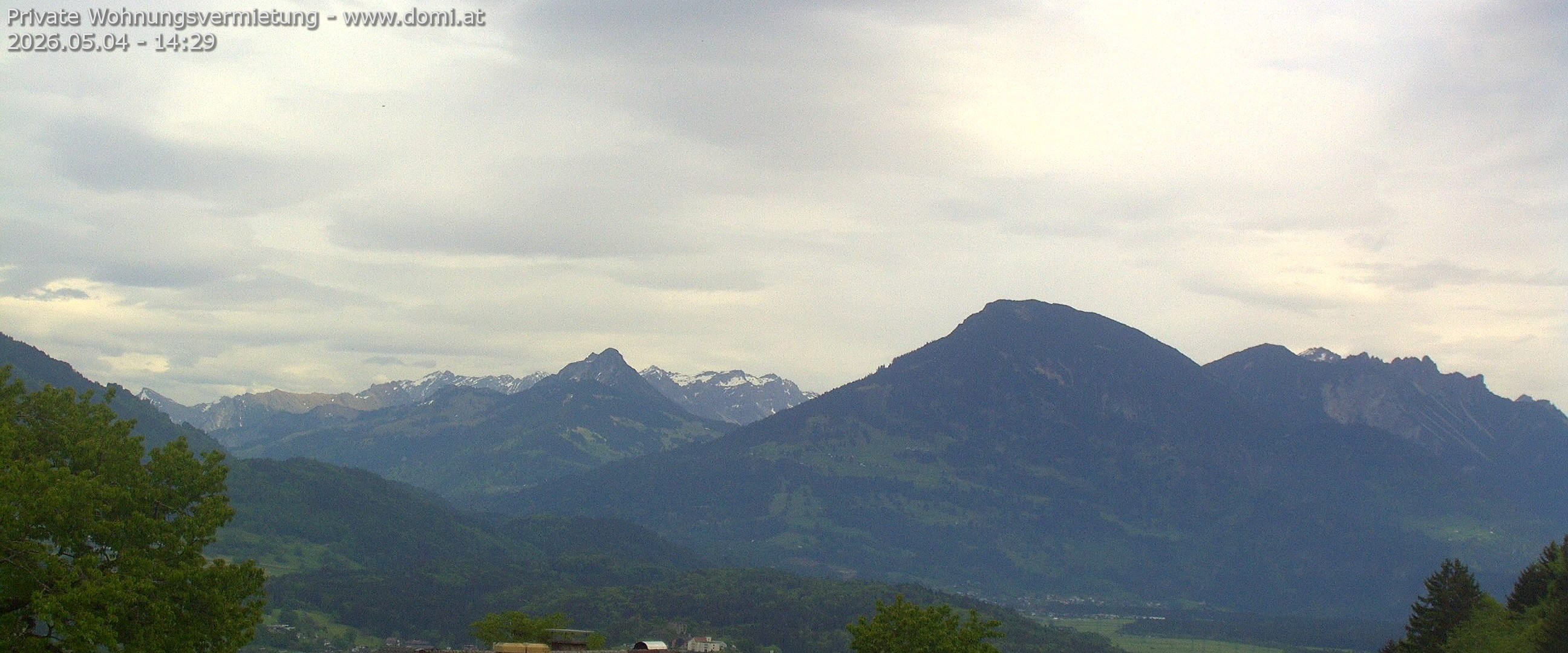 Archiv Foto Webcam Ausblick von Gampelün auf Walgau, Hoher Fraßen und Breithorn