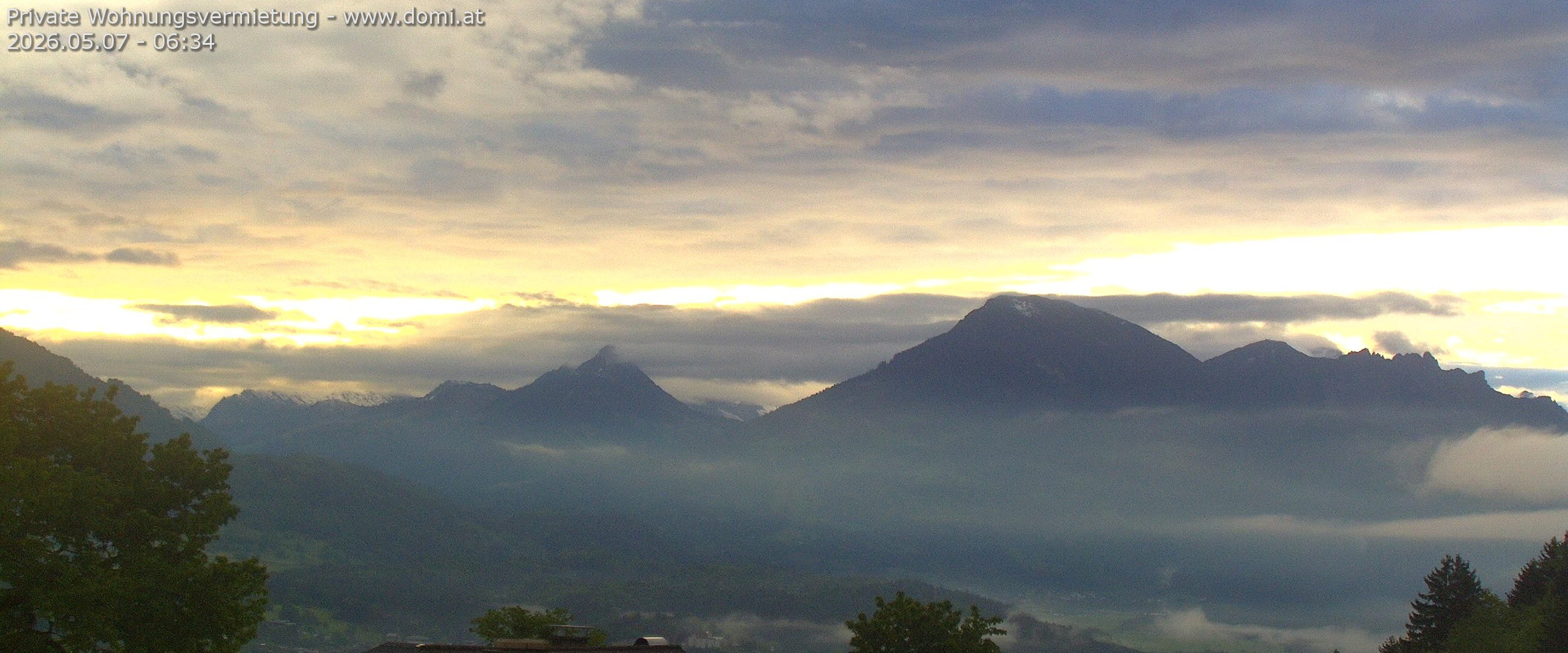 Archiv Foto Webcam Ausblick von Gampelün auf Walgau, Hoher Fraßen und Breithorn