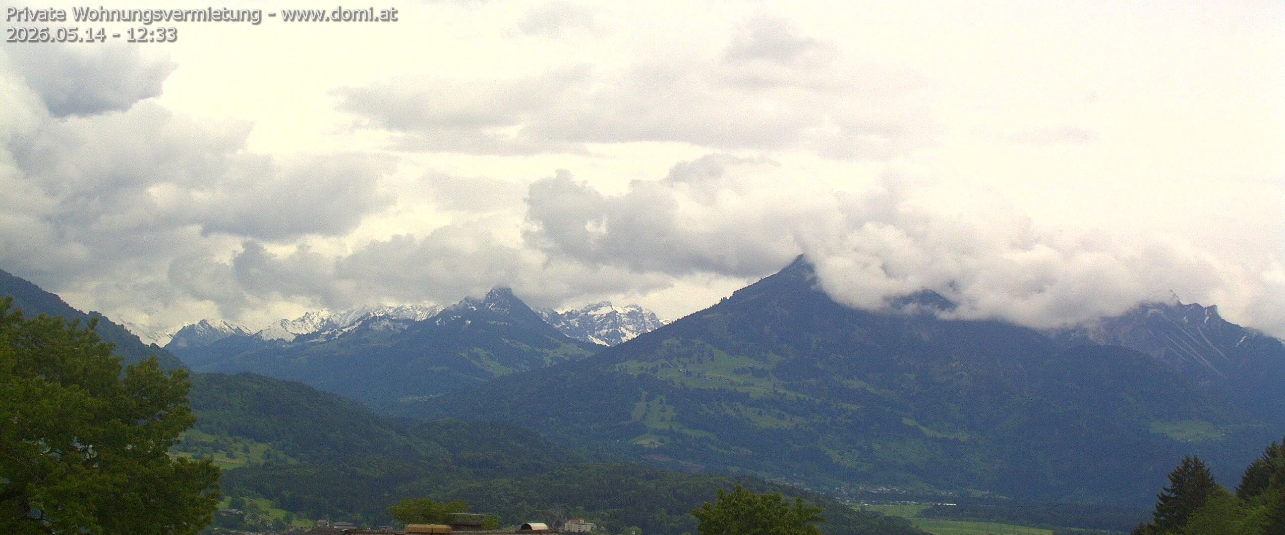 Archiv Foto Webcam Ausblick von Gampelün auf Walgau, Hoher Fraßen und Breithorn