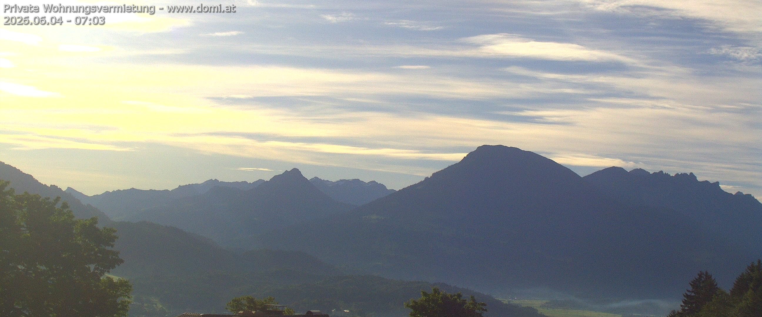 Archiv Foto Webcam Ausblick von Gampelün auf Walgau, Hoher Fraßen und Breithorn