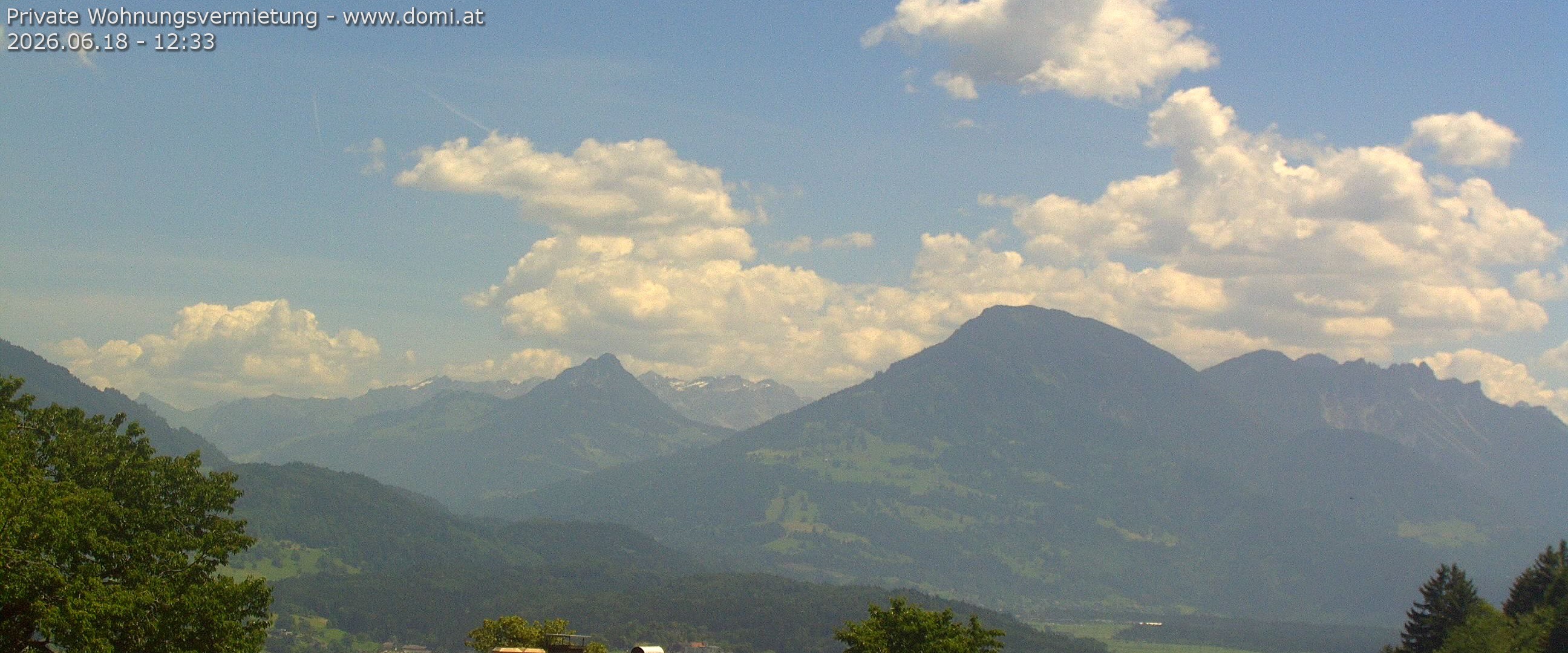 Archiv Foto Webcam Ausblick von Gampelün auf Walgau, Hoher Fraßen und Breithorn