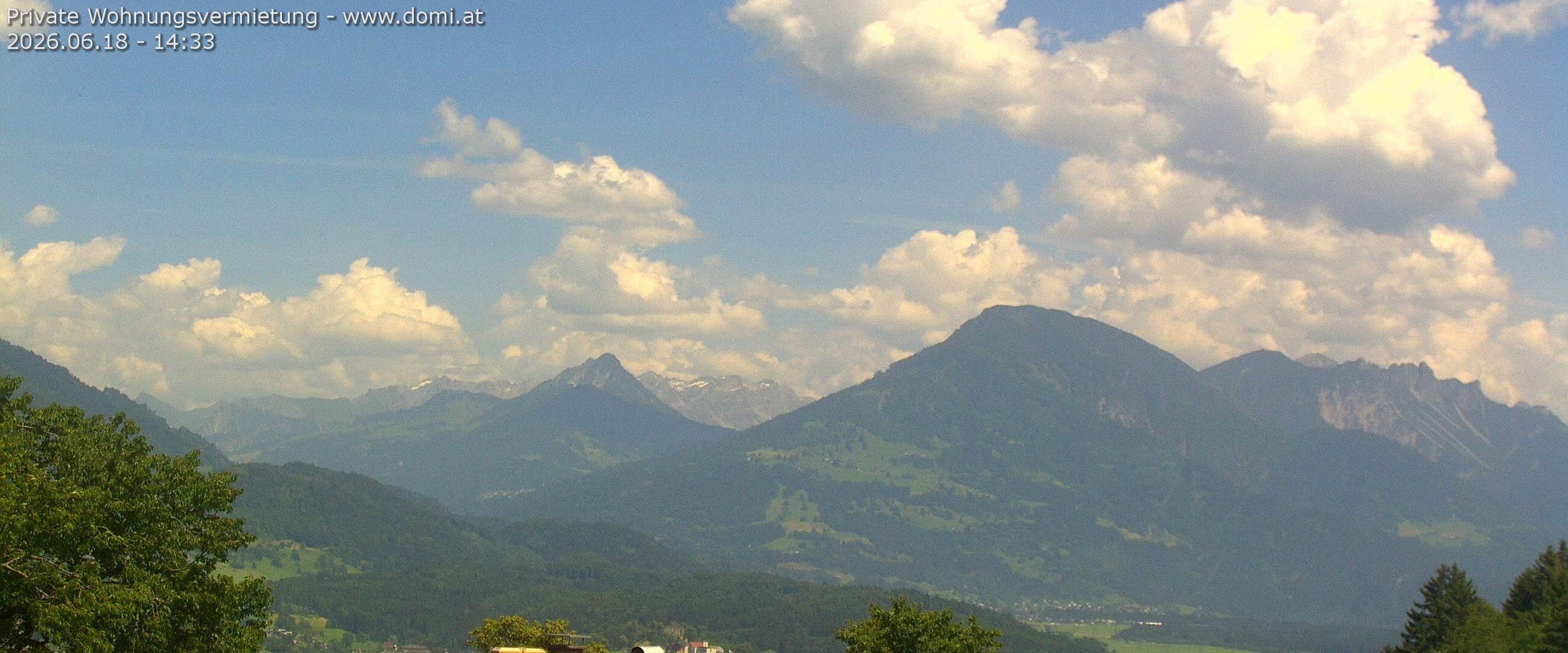 Archiv Foto Webcam Ausblick von Gampelün auf Walgau, Hoher Fraßen und Breithorn