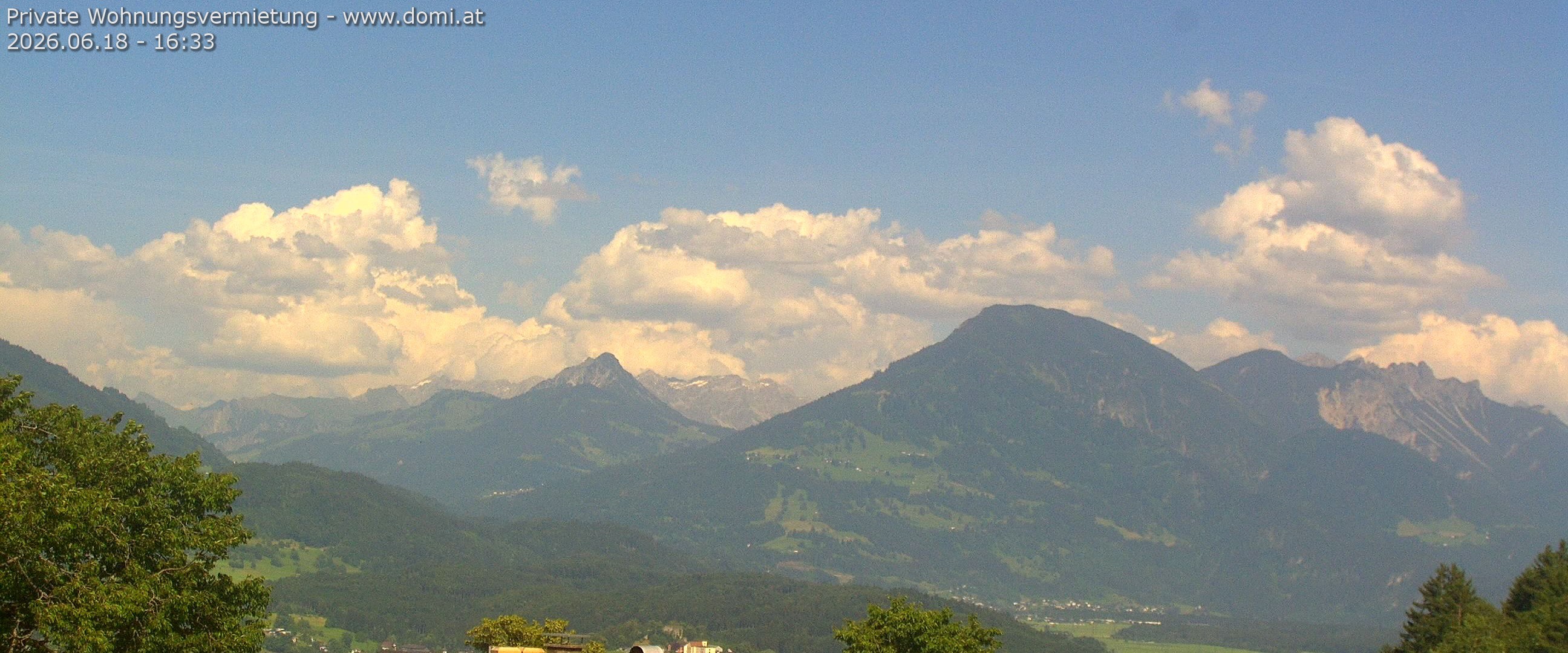 Archiv Foto Webcam Ausblick von Gampelün auf Walgau, Hoher Fraßen und Breithorn