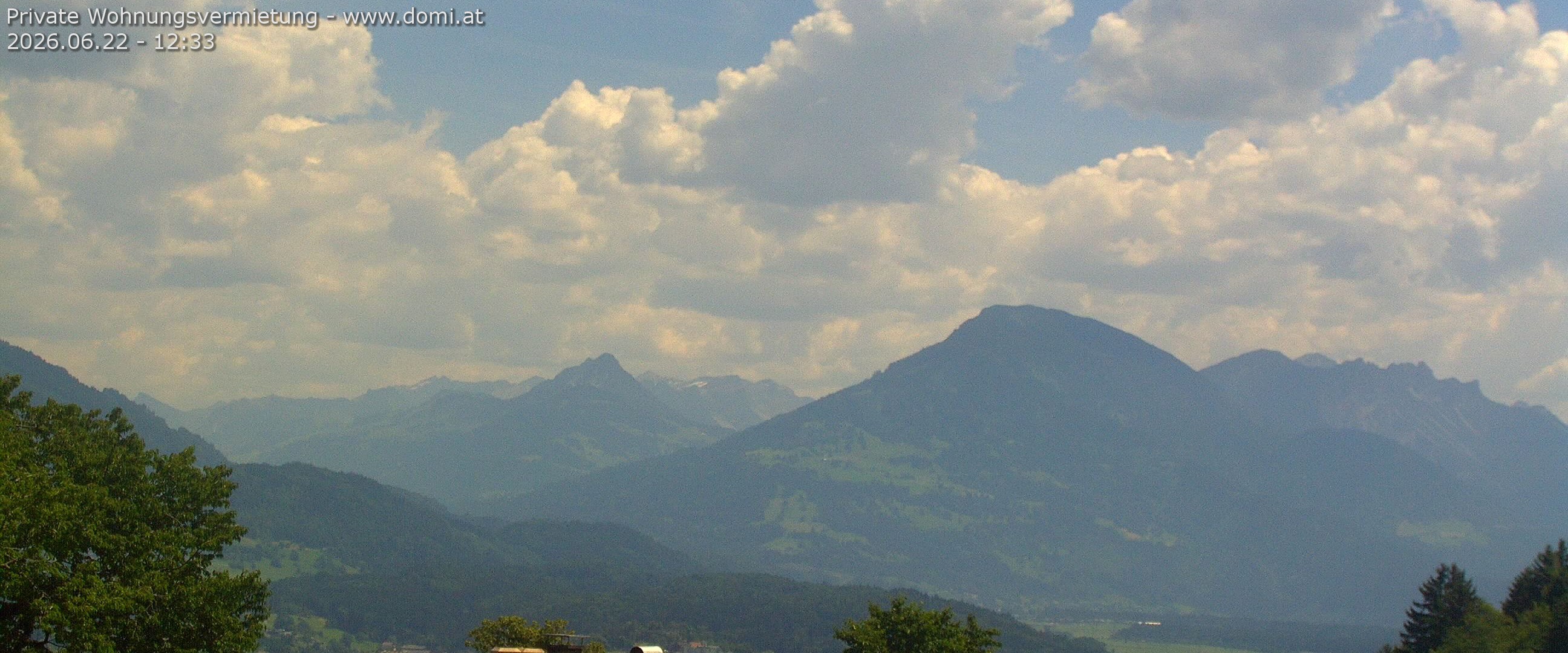 Archiv Foto Webcam Ausblick von Gampelün auf Walgau, Hoher Fraßen und Breithorn