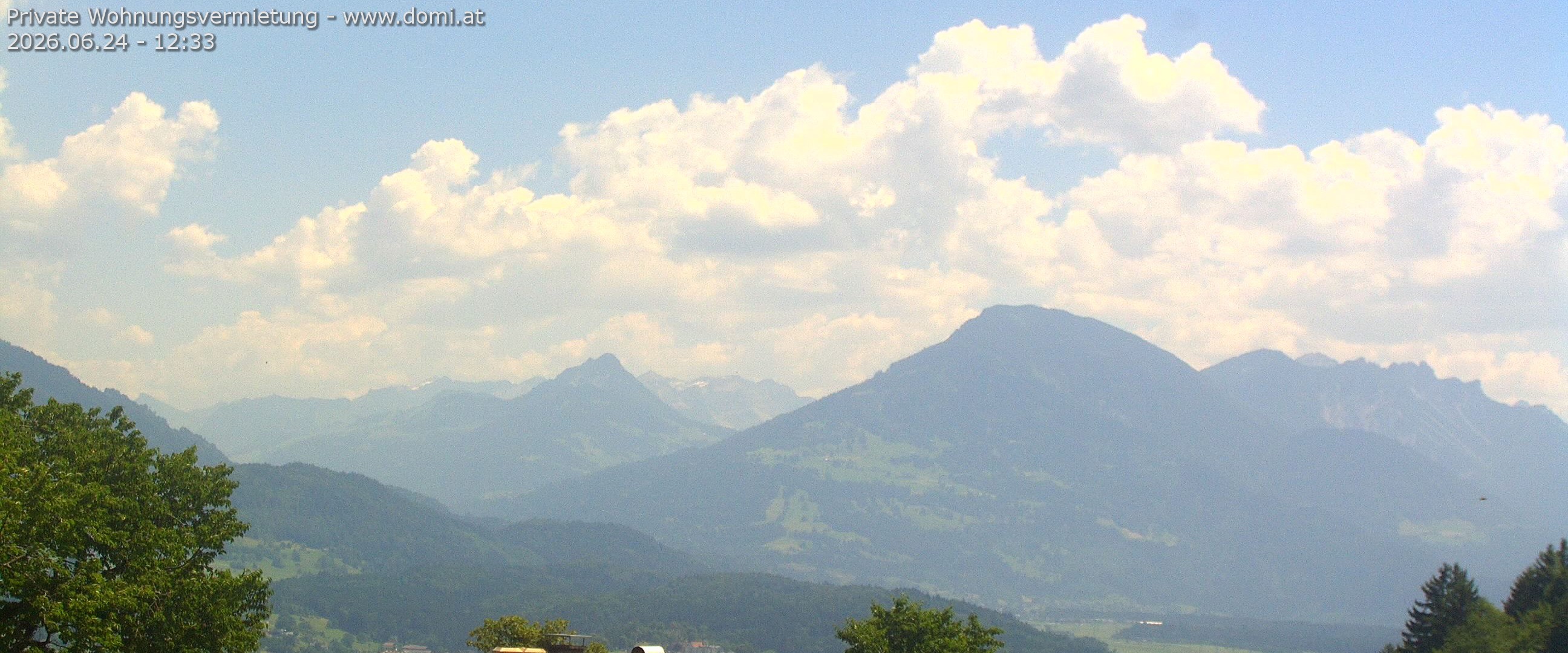 Archiv Foto Webcam Ausblick von Gampelün auf Walgau, Hoher Fraßen und Breithorn