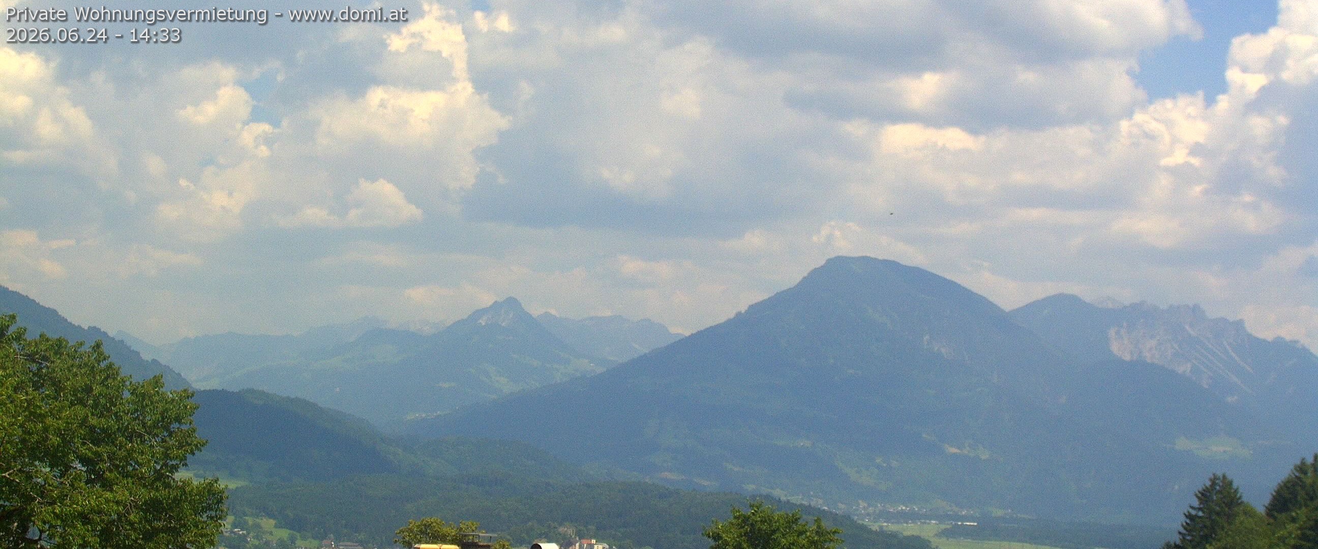 Archiv Foto Webcam Ausblick von Gampelün auf Walgau, Hoher Fraßen und Breithorn