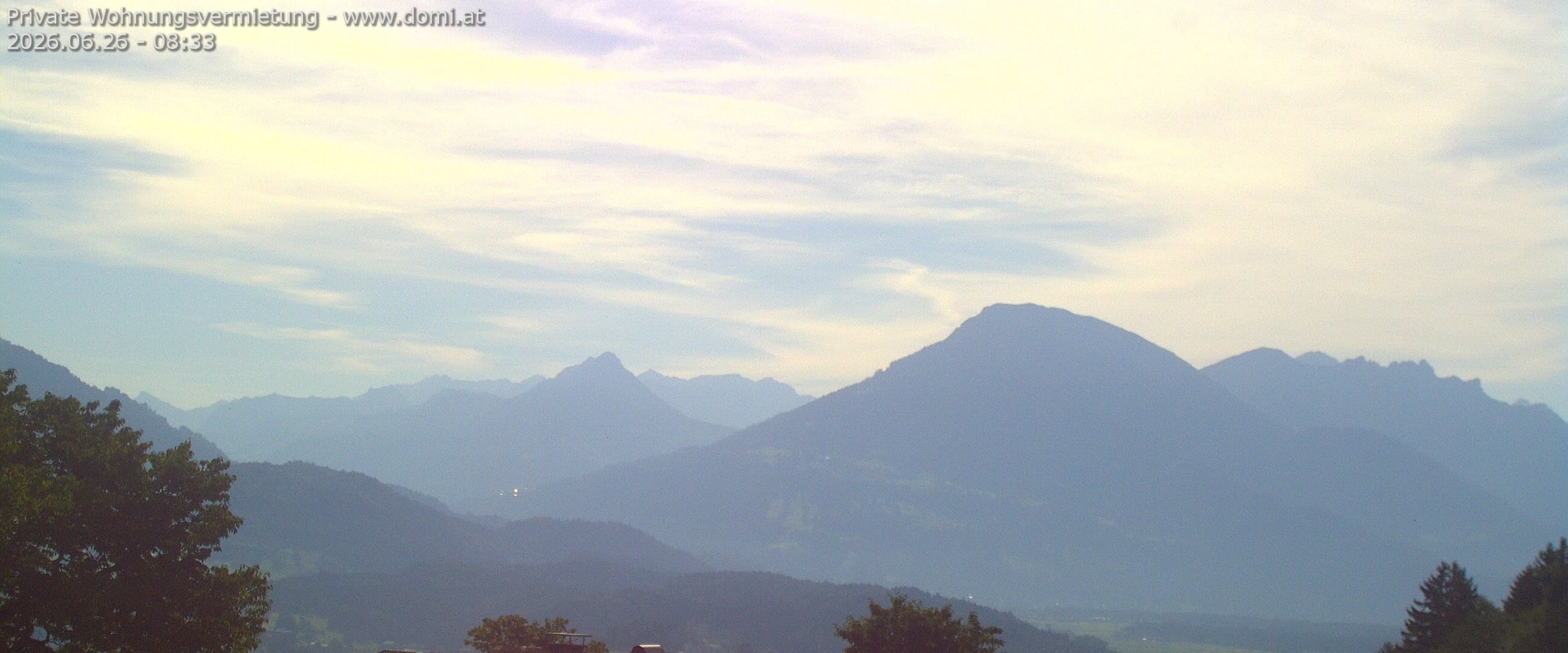 Archiv Foto Webcam Ausblick von Gampelün auf Walgau, Hoher Fraßen und Breithorn