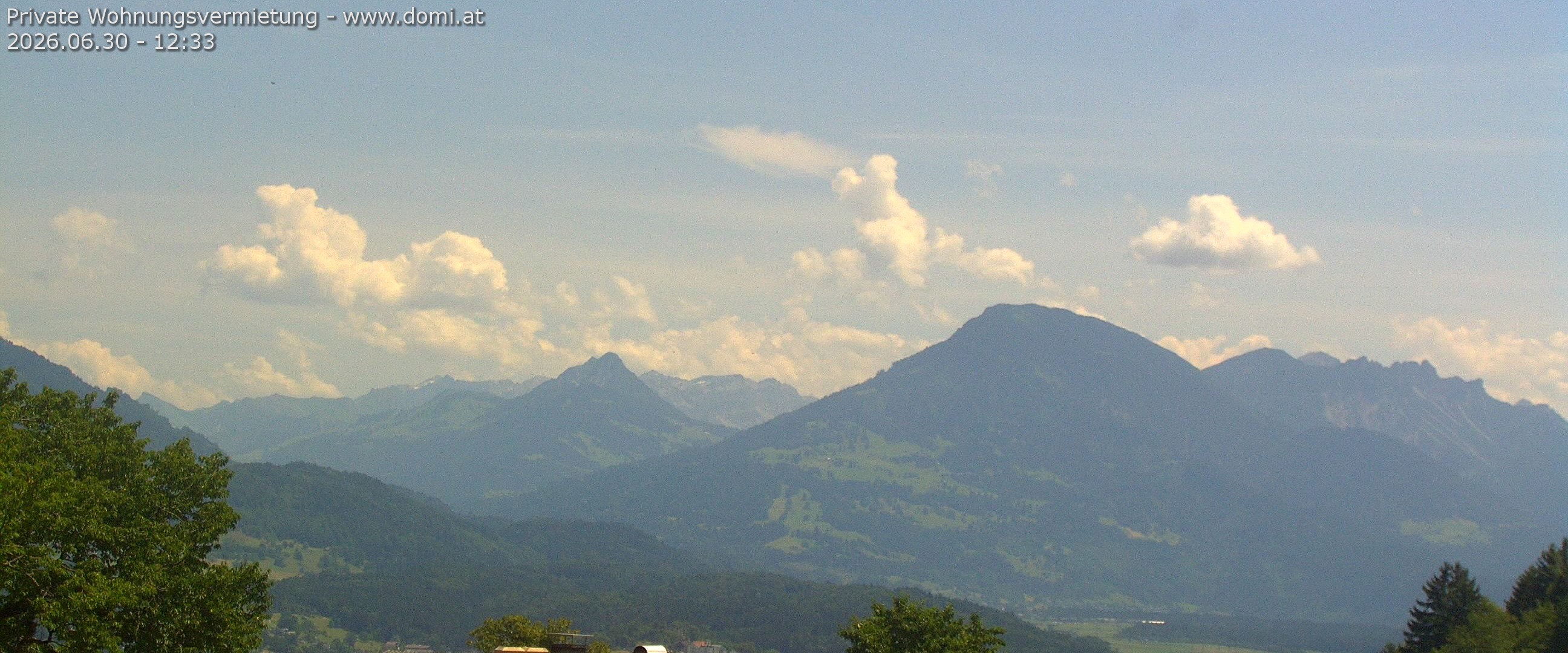 Archiv Foto Webcam Ausblick von Gampelün auf Walgau, Hoher Fraßen und Breithorn