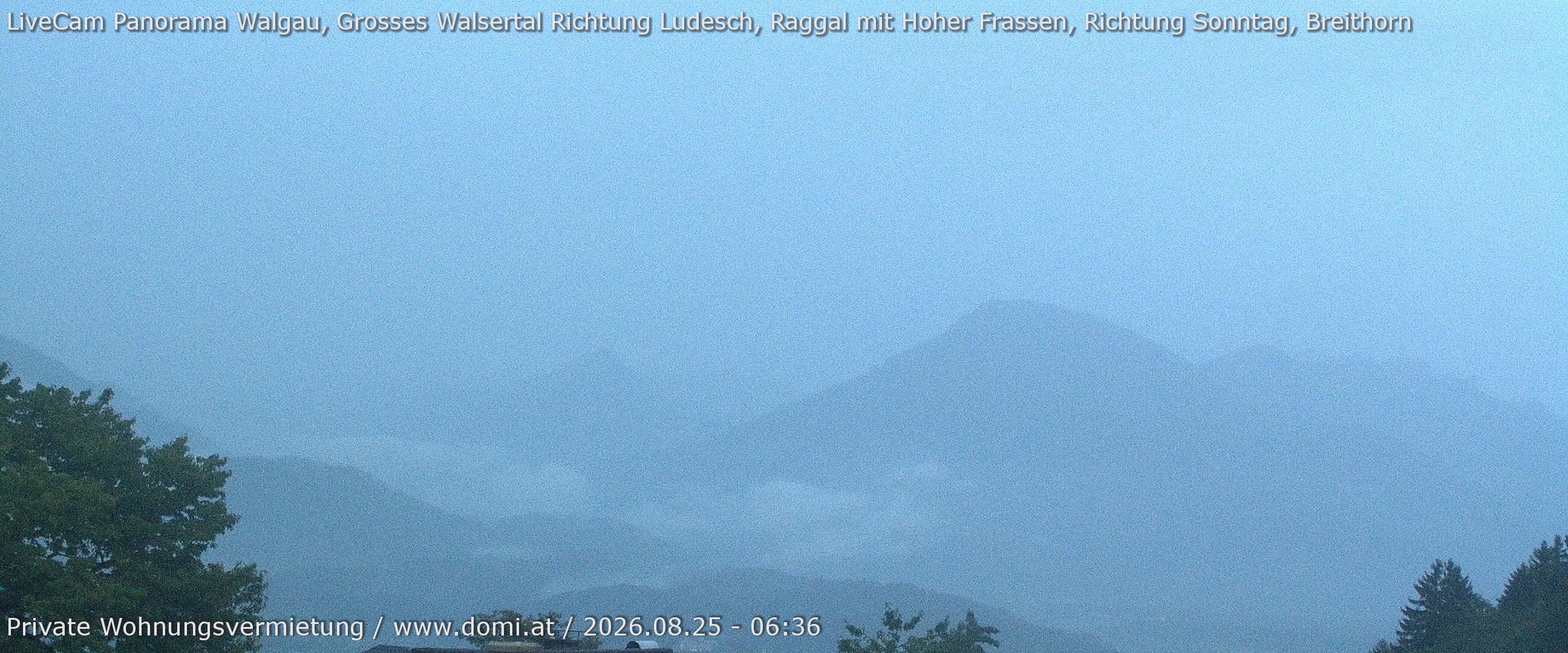 Archiv Foto Webcam Ausblick von Gampelün auf Walgau, Hoher Fraßen und Breithorn
