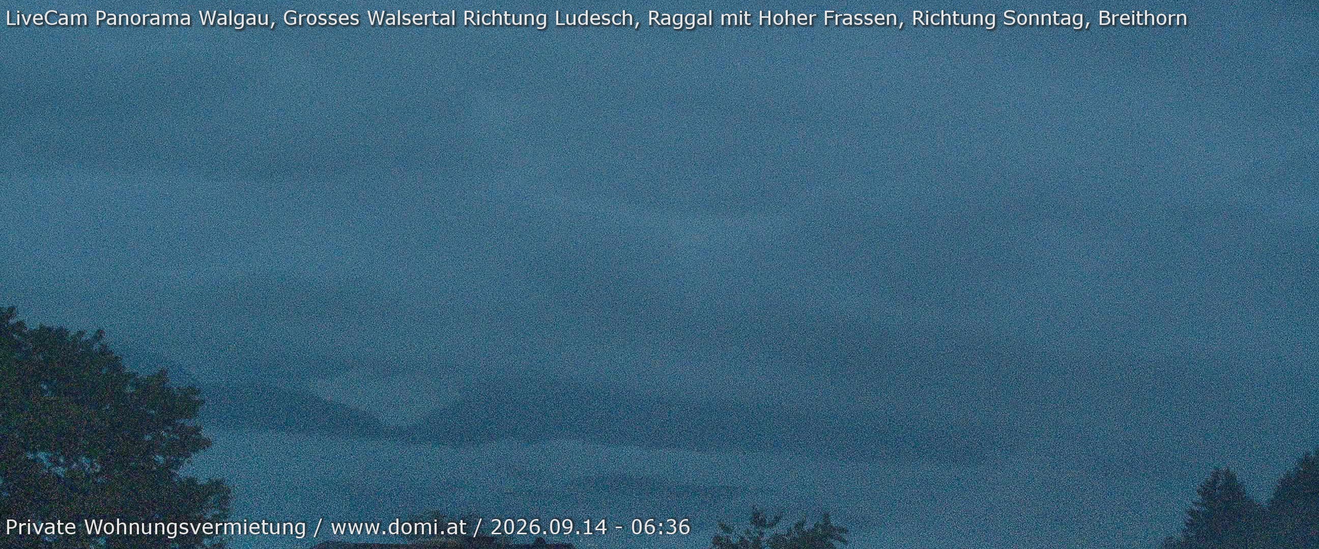 Archiv Foto Webcam Ausblick von Gampelün auf Walgau, Hoher Fraßen und Breithorn