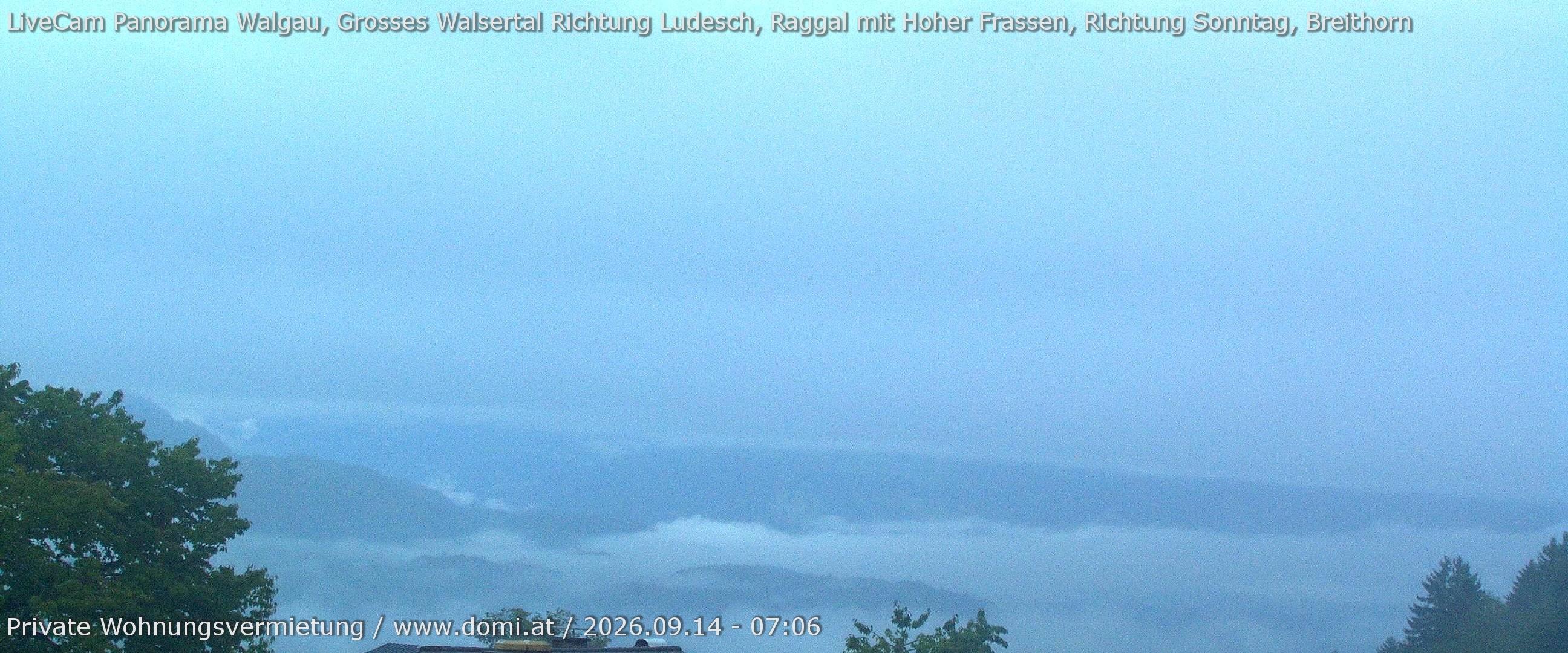 Archiv Foto Webcam Ausblick von Gampelün auf Walgau, Hoher Fraßen und Breithorn