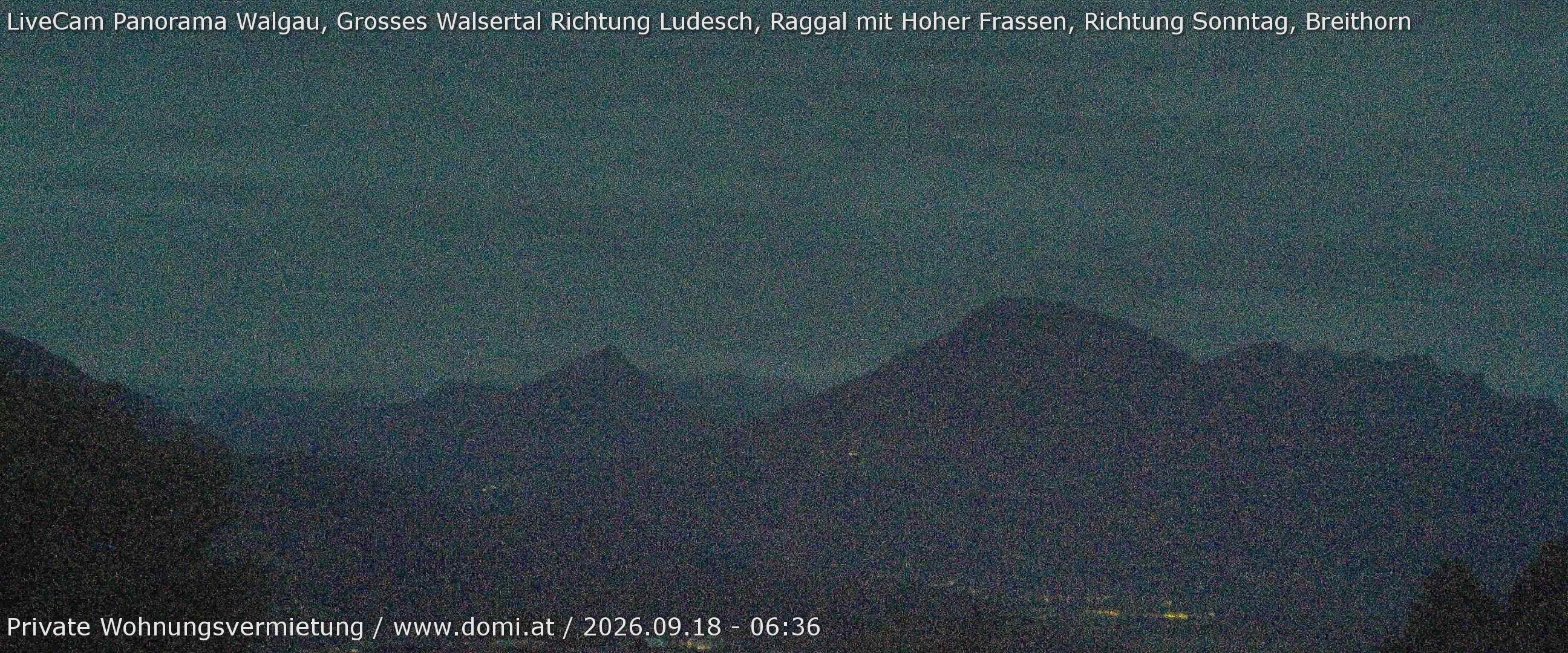 Archiv Foto Webcam Ausblick von Gampelün auf Walgau, Hoher Fraßen und Breithorn