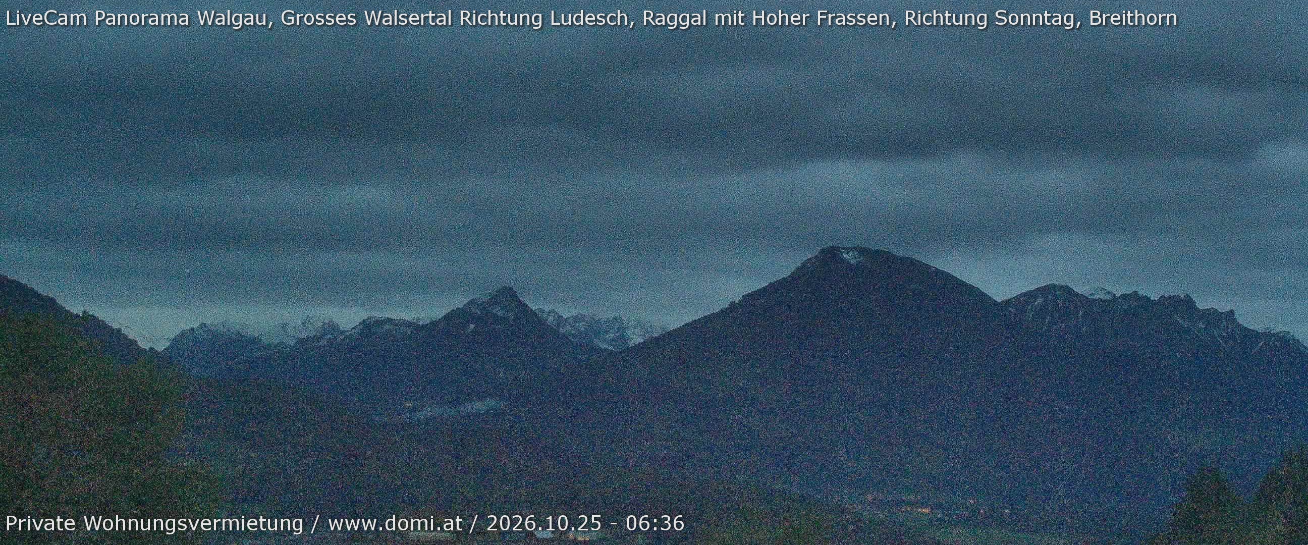Archiv Foto Webcam Ausblick von Gampelün auf Walgau, Hoher Fraßen und Breithorn