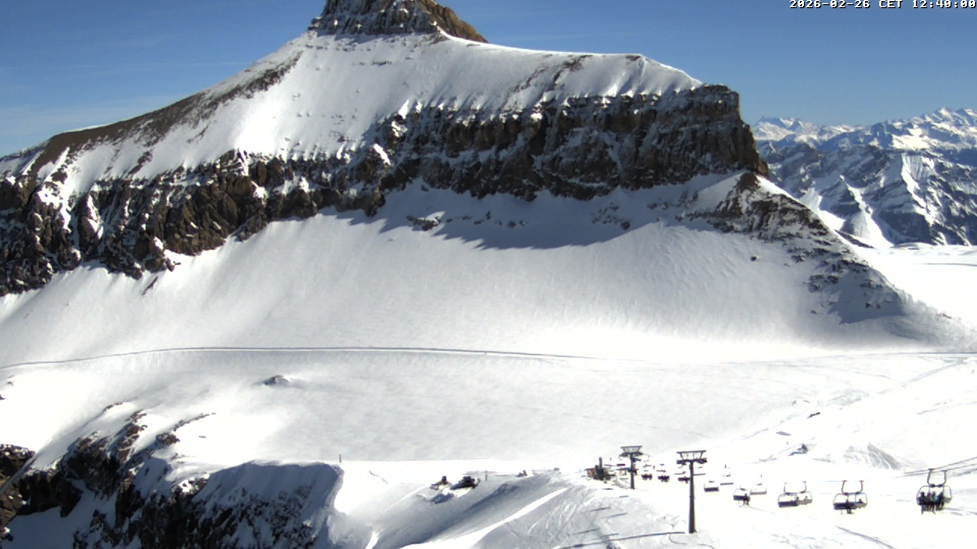 Archived image Webcam Alpin Coaster Scex Rouge at Glacier 3000