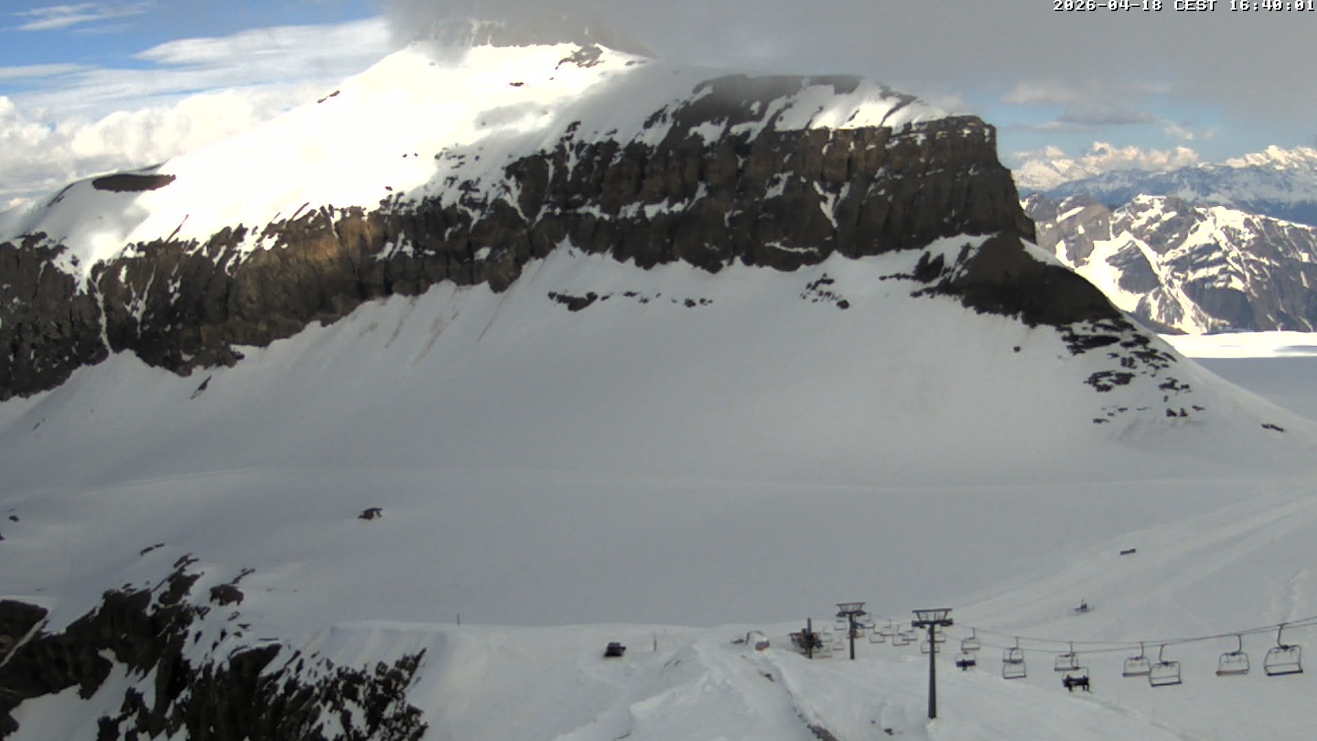 Archiv Foto Webcam Glacier 3000: Scex Rouge Alpine Coaster