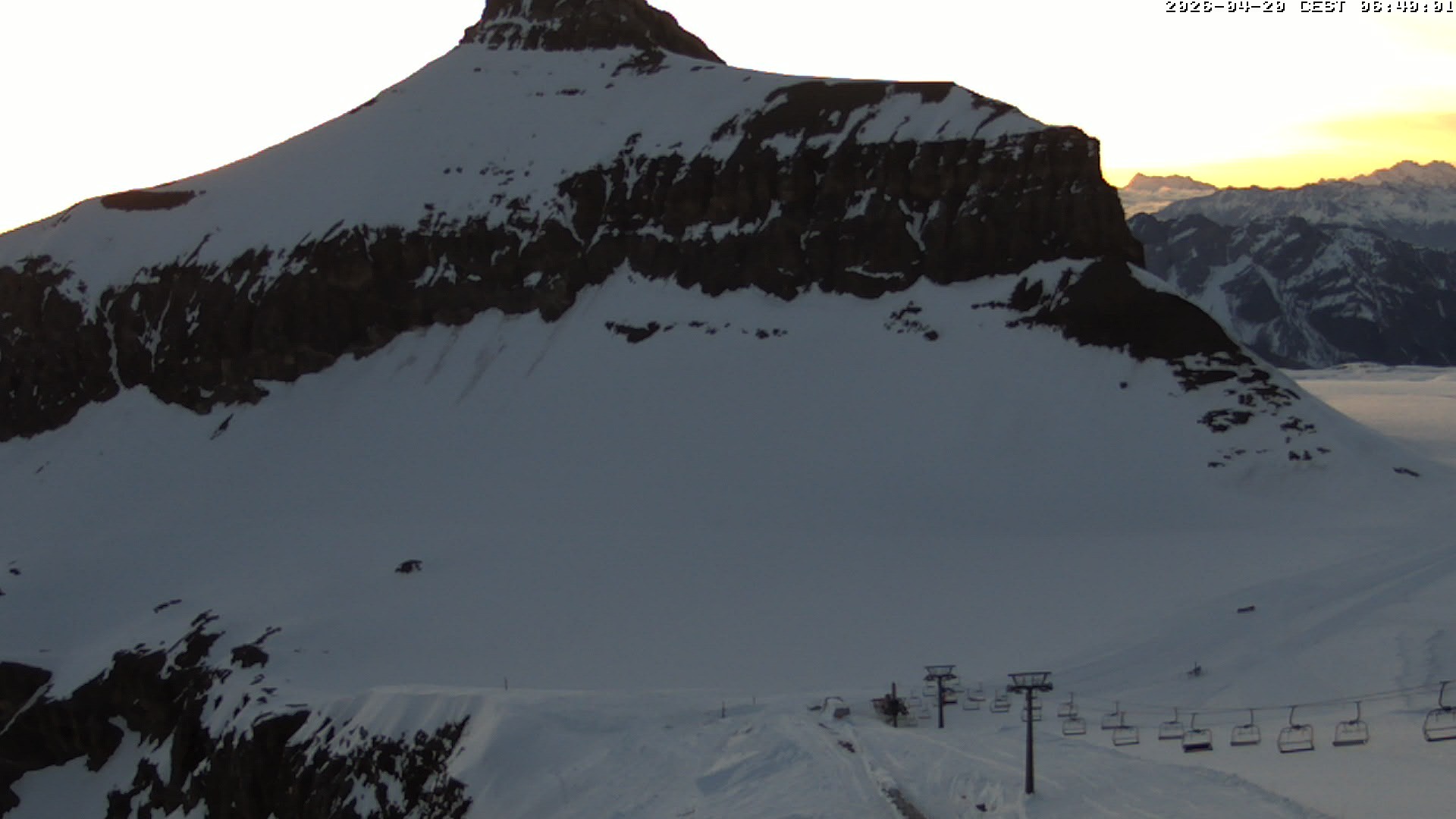 Archiv Foto Webcam Glacier 3000: Scex Rouge Alpine Coaster