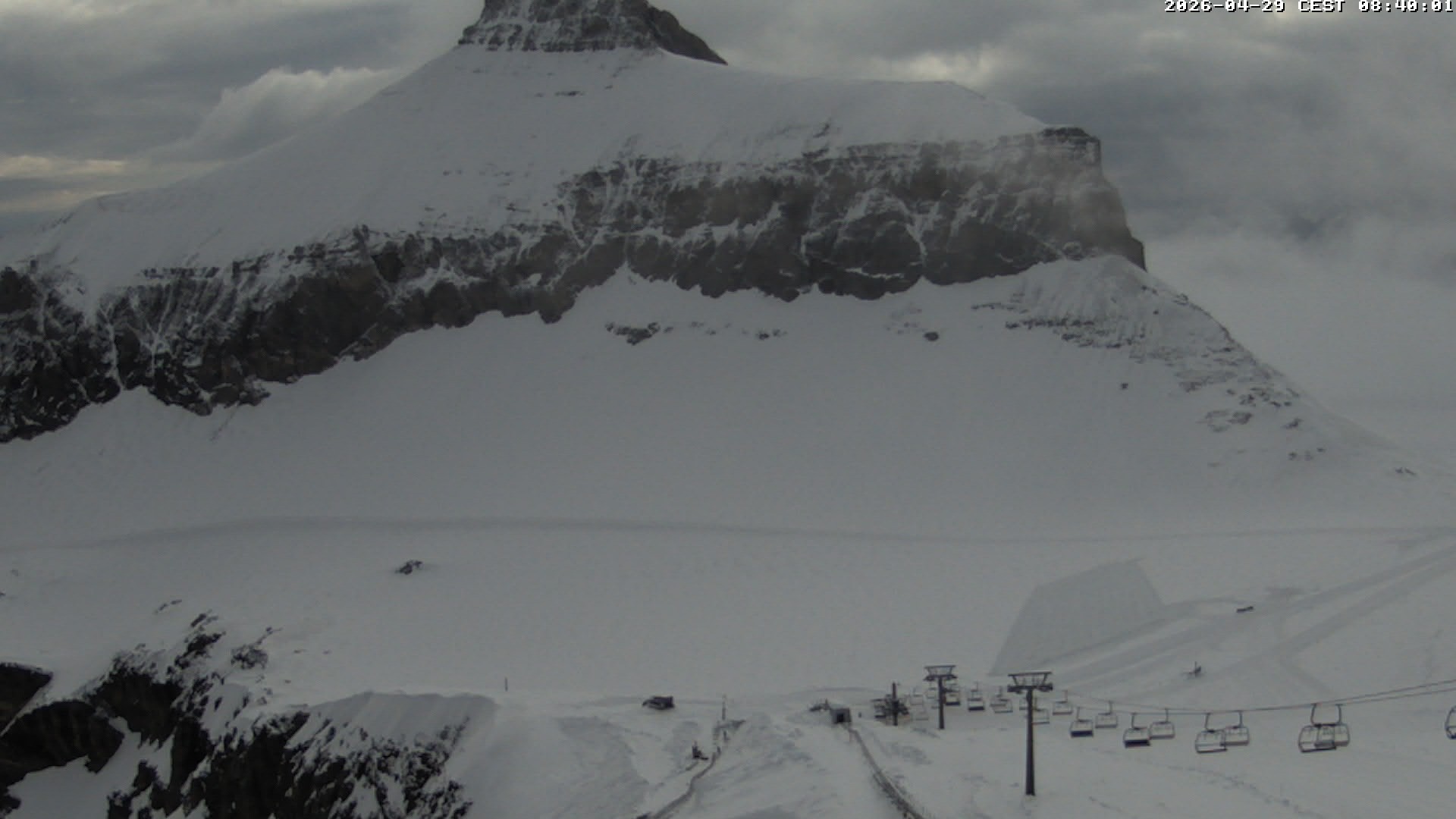 Archiv Foto Webcam Glacier 3000: Scex Rouge Alpine Coaster