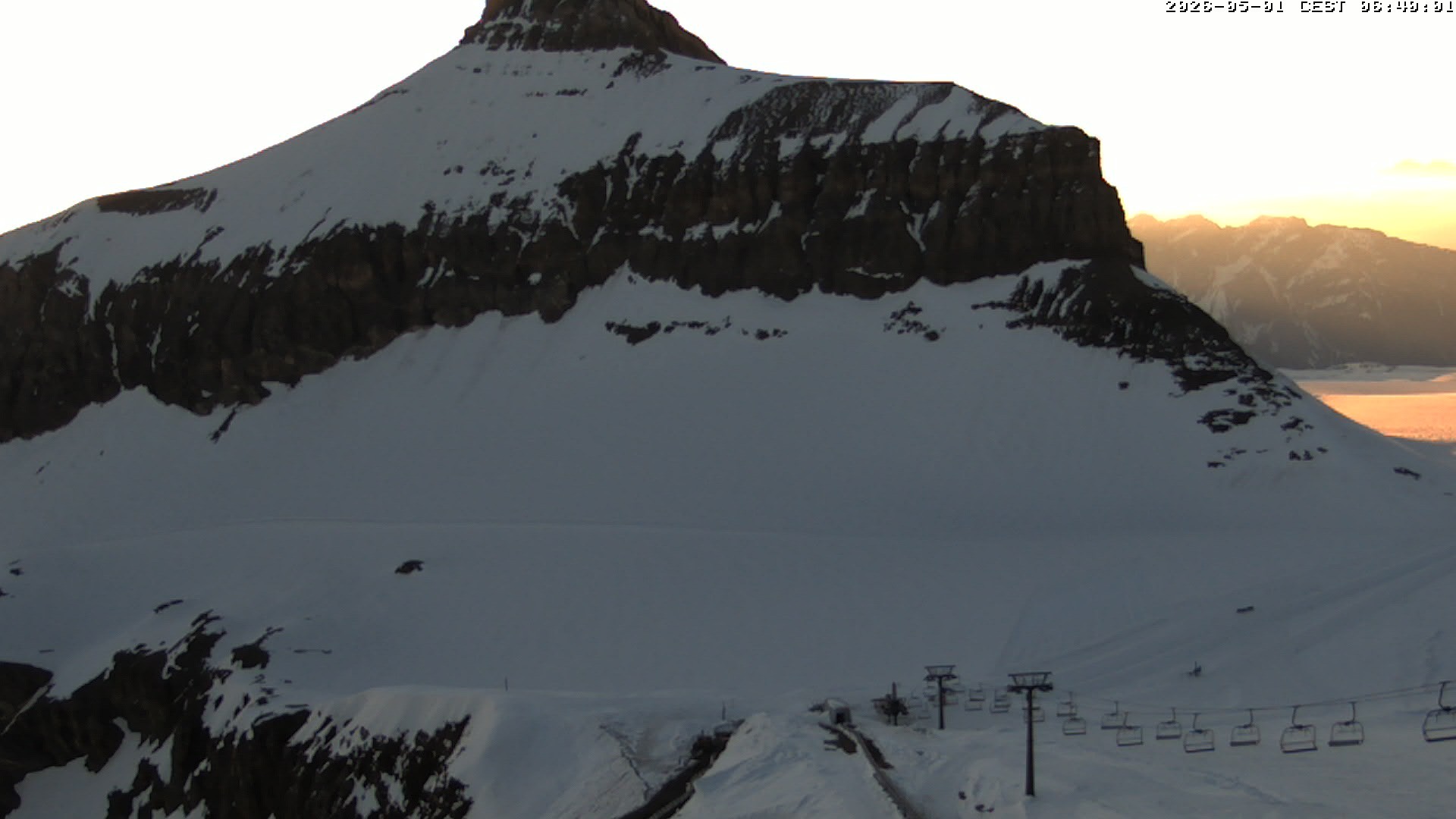 Archiv Foto Webcam Glacier 3000: Scex Rouge Alpine Coaster