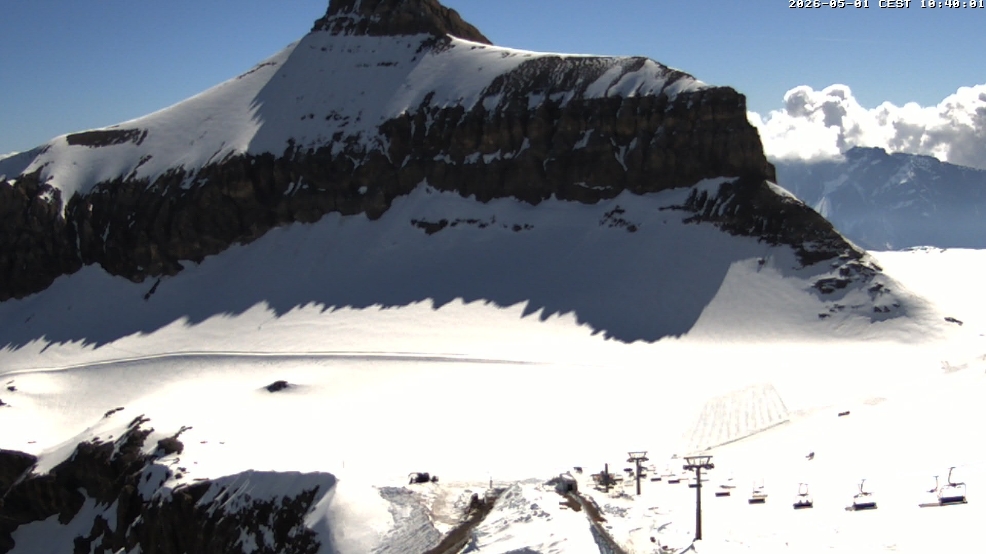 Archiv Foto Webcam Glacier 3000: Scex Rouge Alpine Coaster