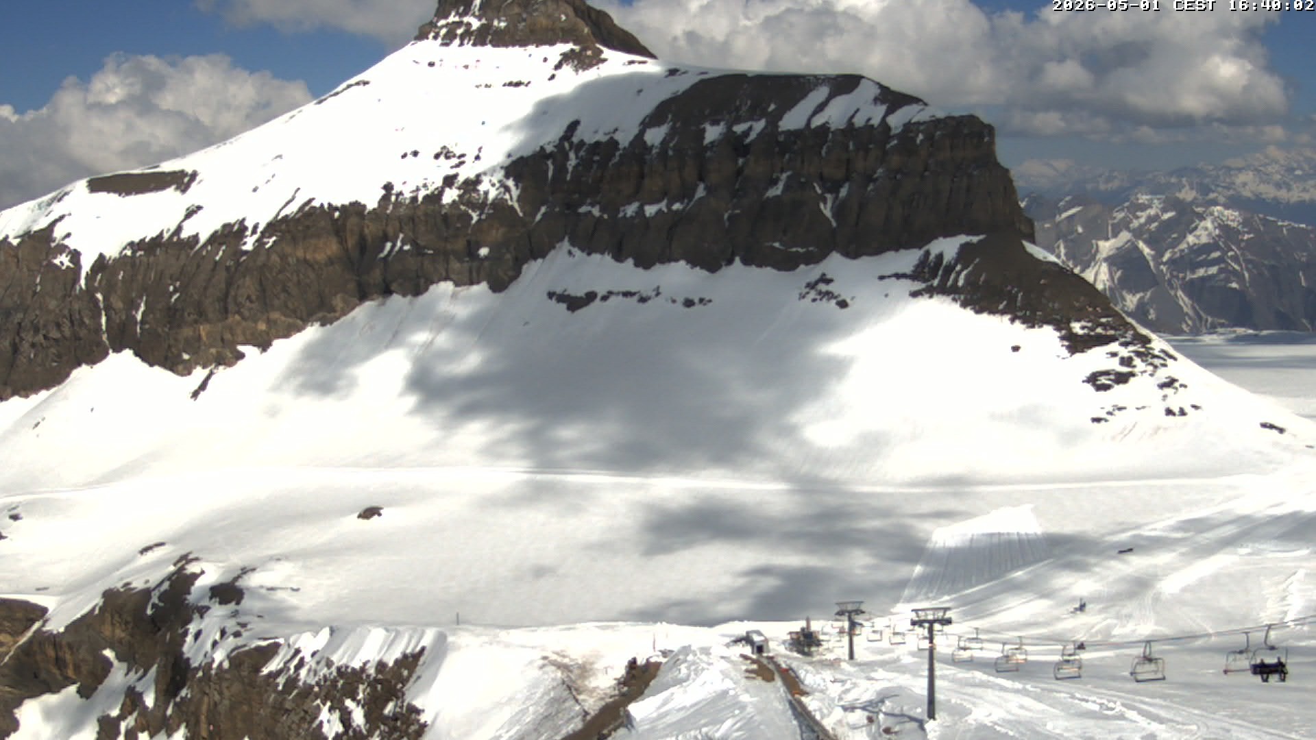 Archiv Foto Webcam Glacier 3000: Scex Rouge Alpine Coaster