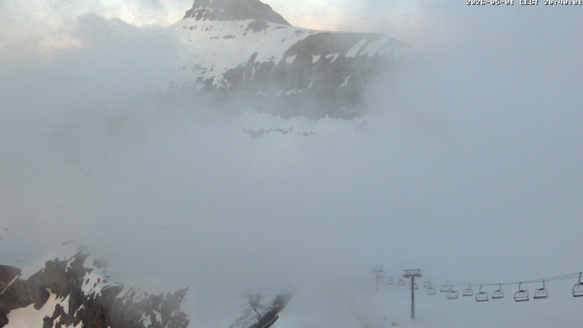 Archiv Foto Webcam Glacier 3000: Scex Rouge Alpine Coaster