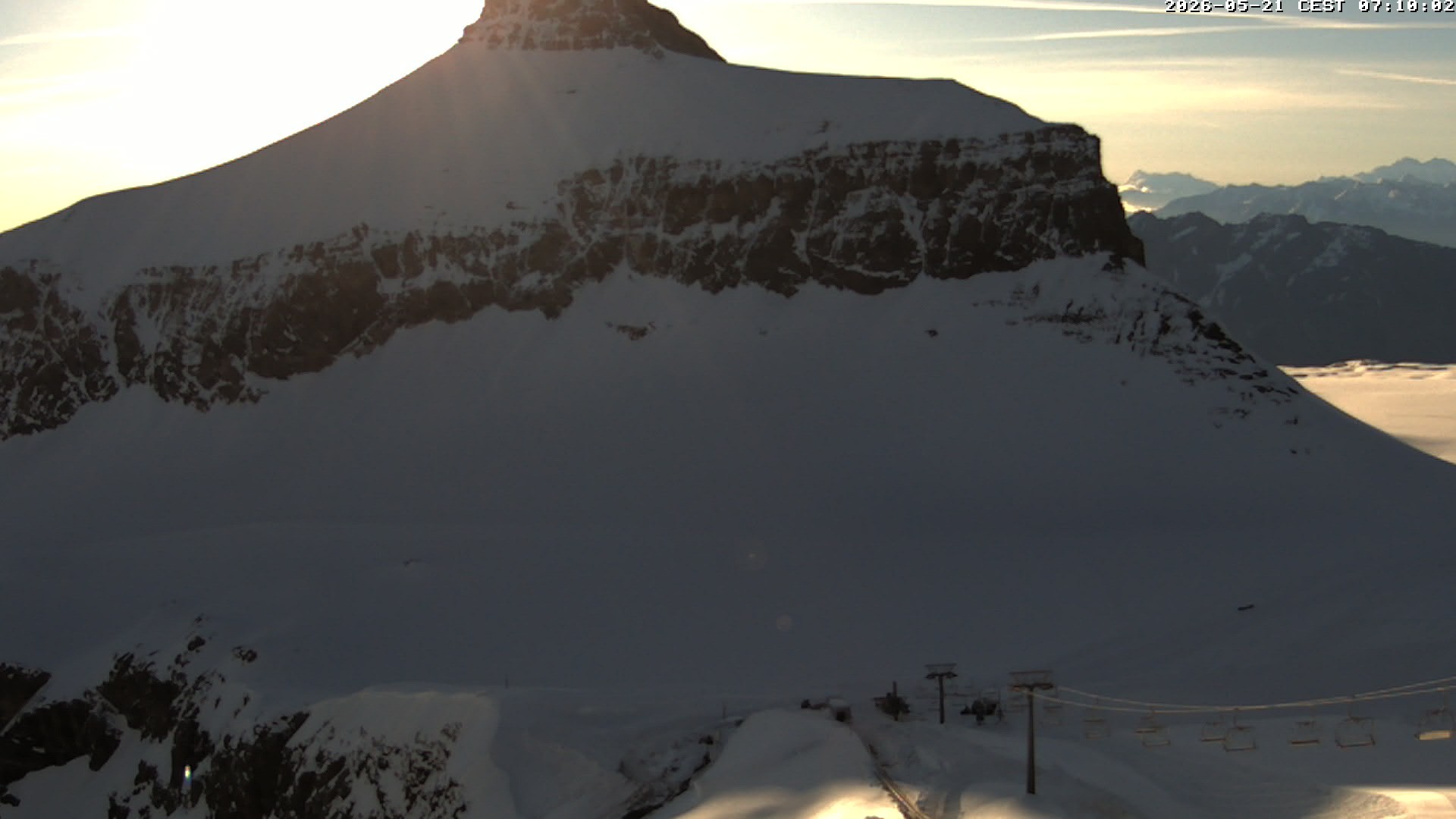 Archiv Foto Webcam Glacier 3000: Scex Rouge Alpine Coaster